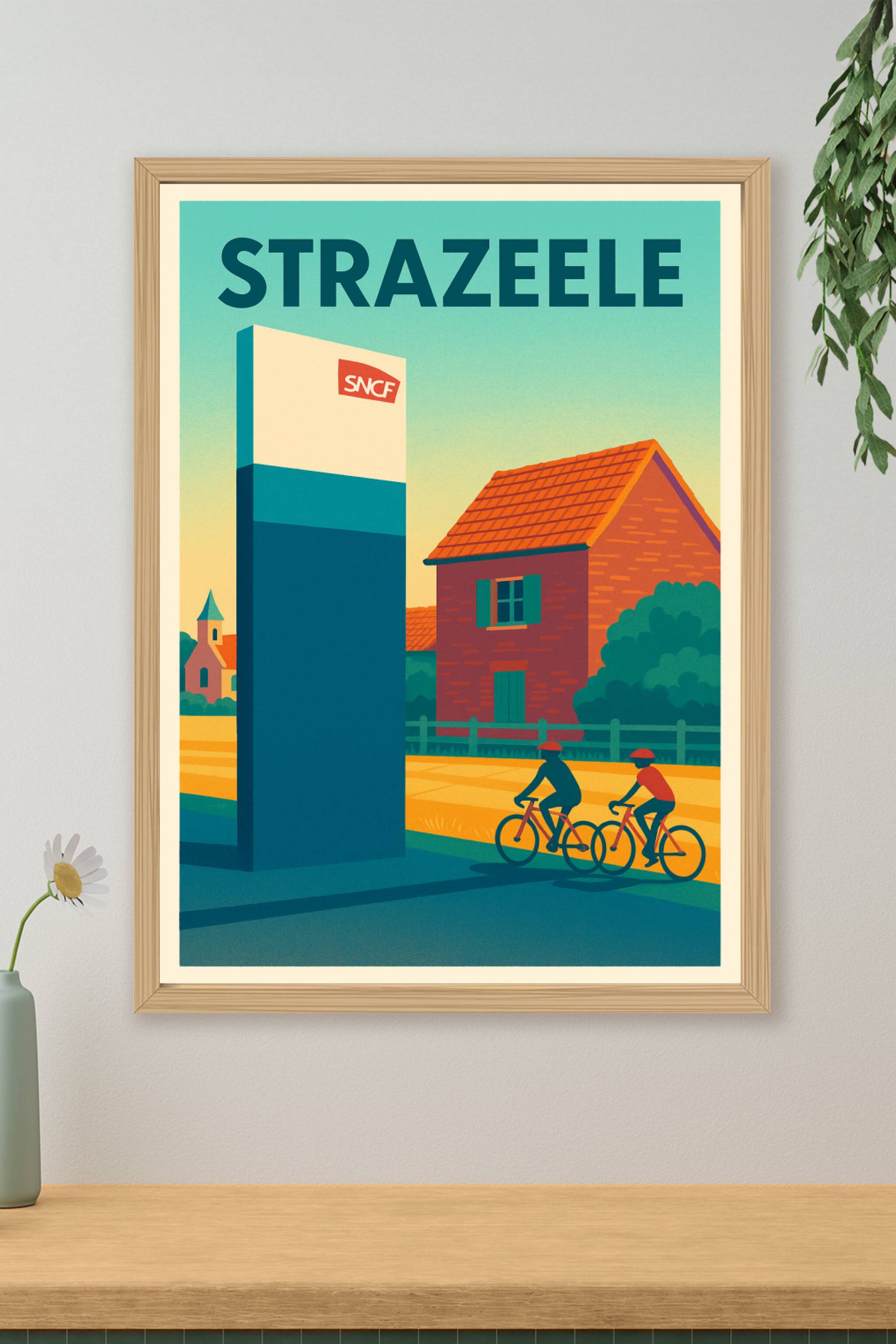 Affiche de Strazeele - Charme paisible de la campagne au coeur du Nord