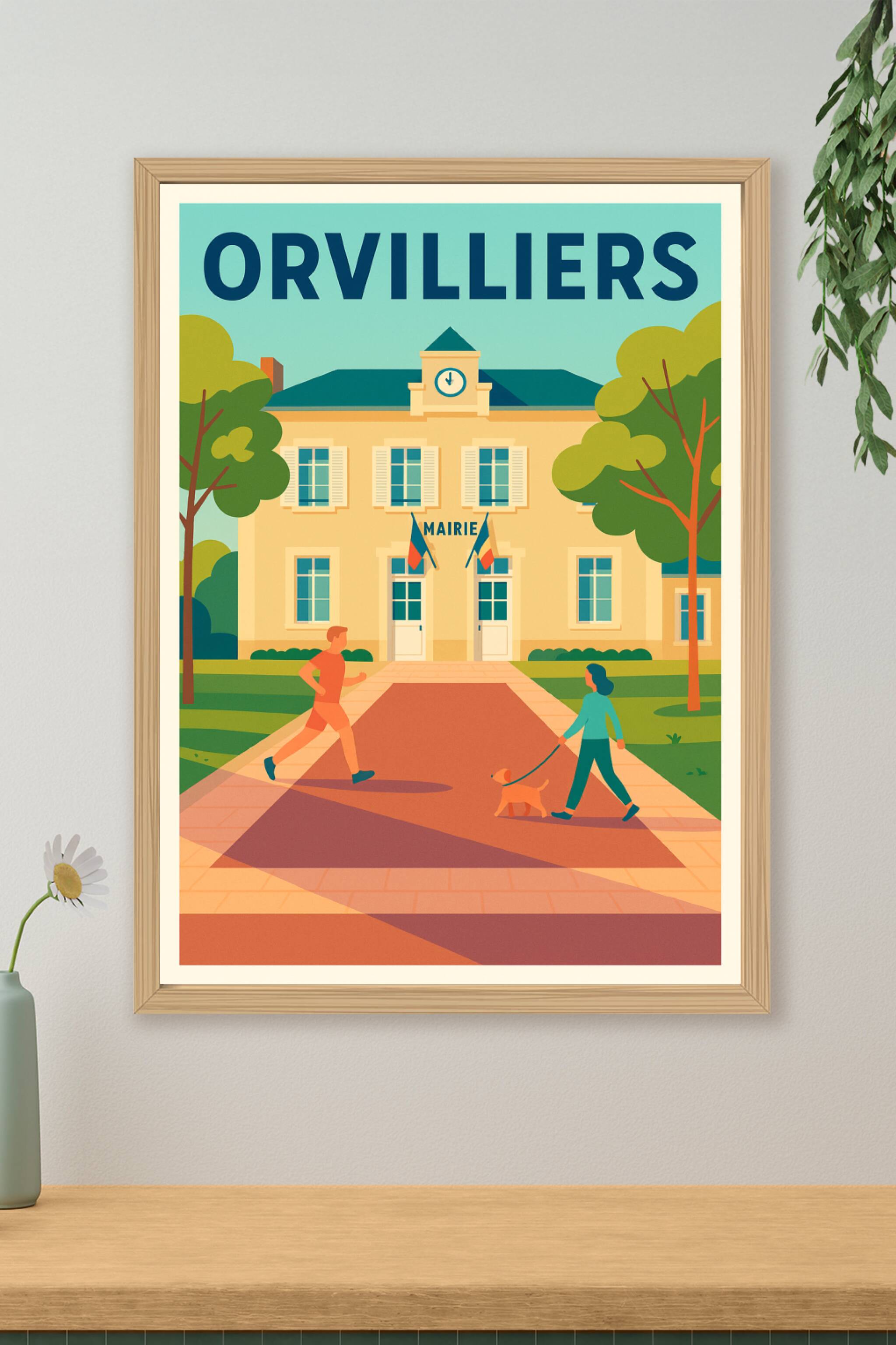 Affiche de Orvilliers - Un instant de vie paisible au cœur du village