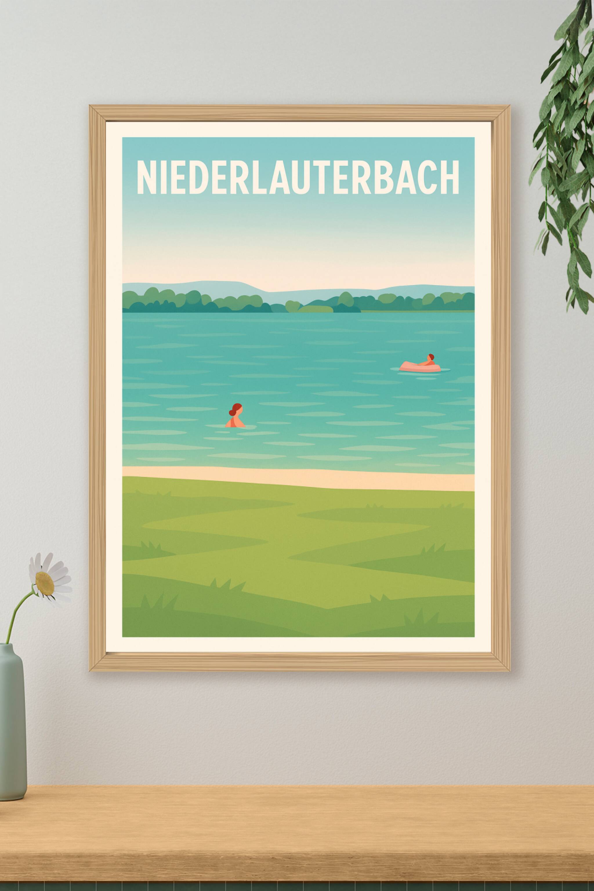 Affiche de Niederlauterbach - Tranquillité au bord de l'eau