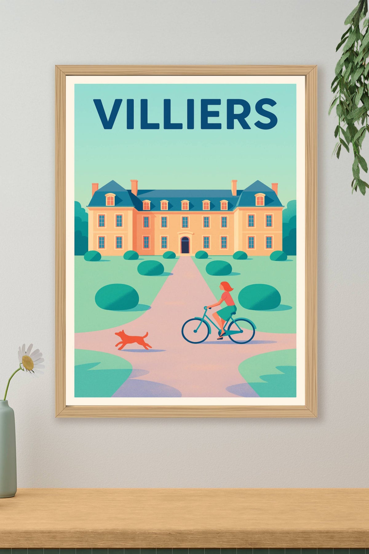 Affiche de Villiers - Charme bucolique et douceur de vivre