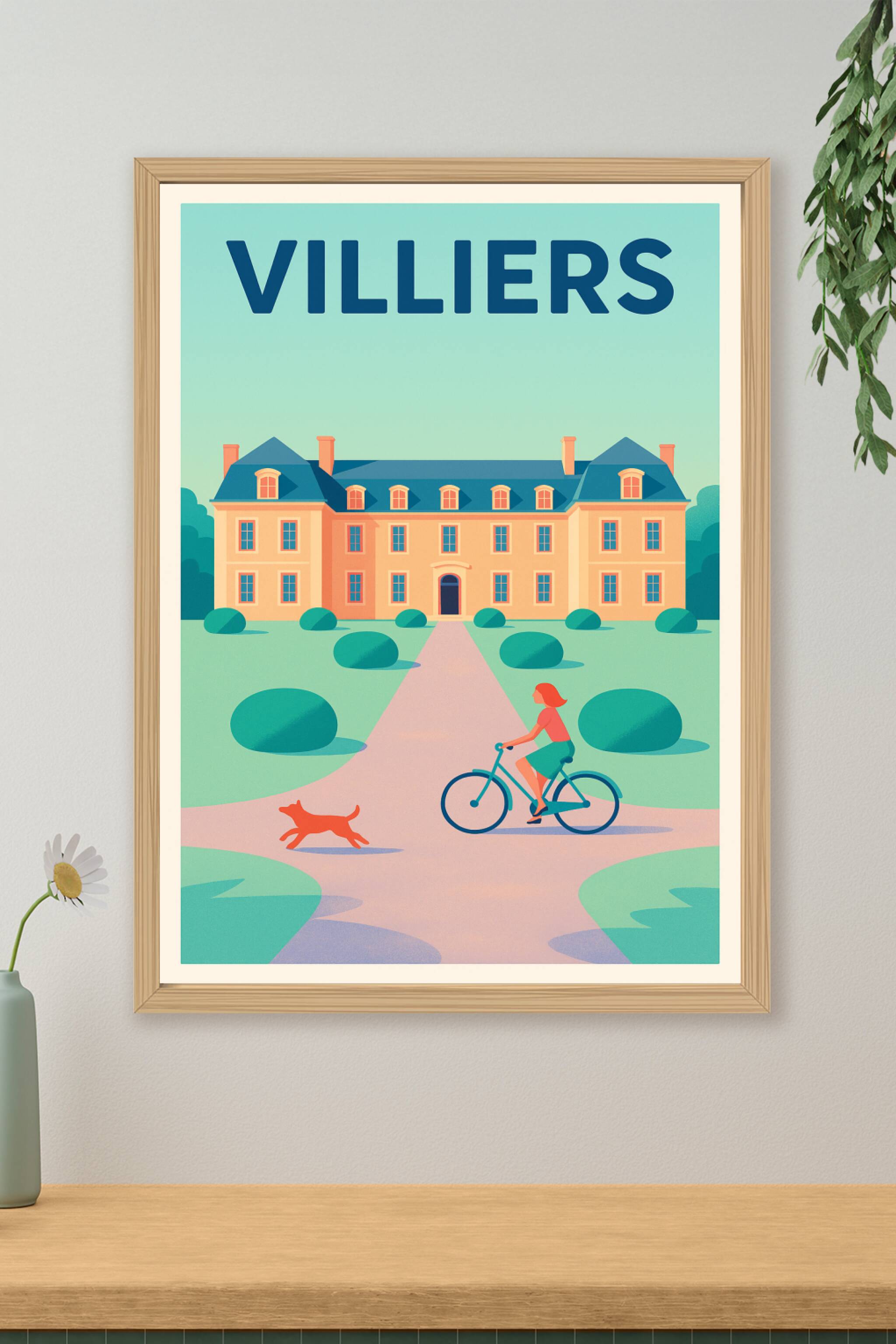 Affiche de Villiers - Charme bucolique et douceur de vivre
