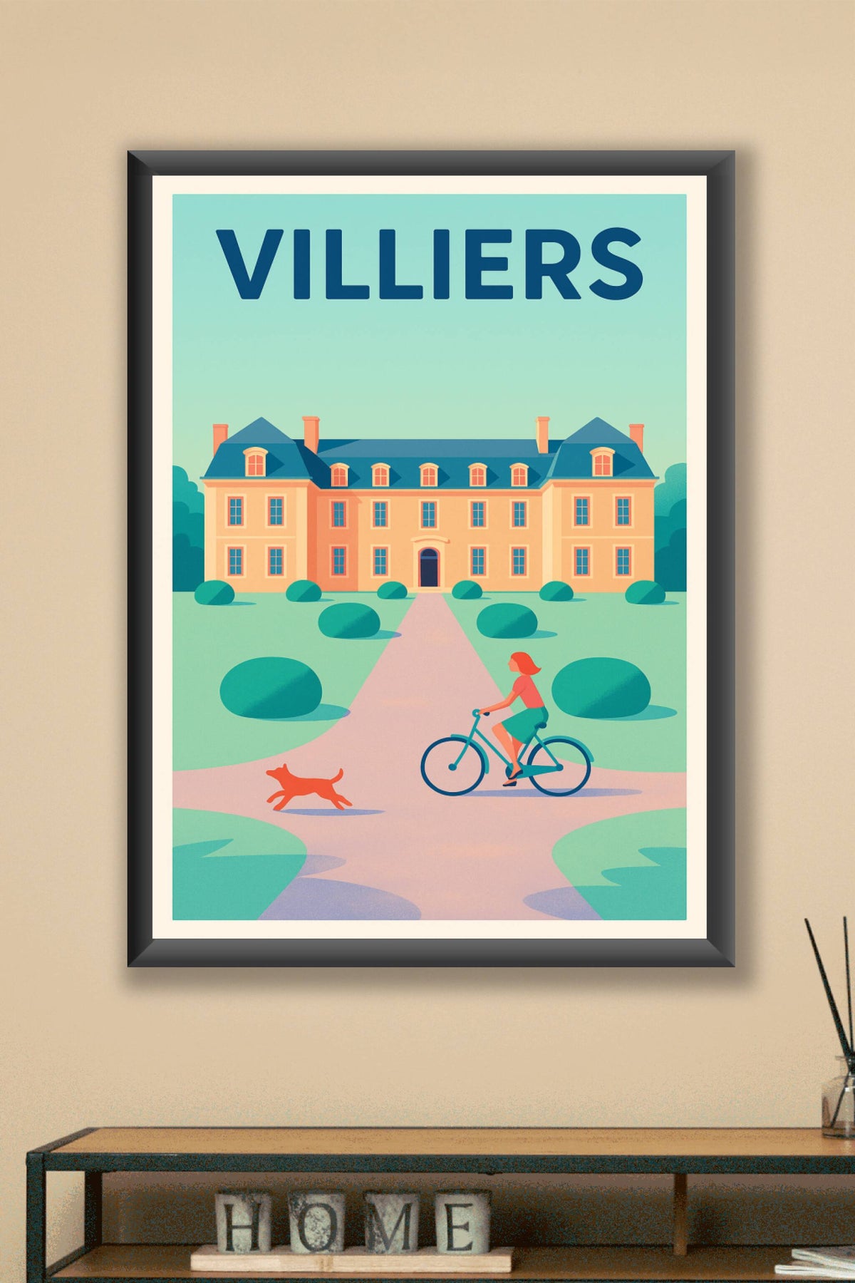 Affiche de Villiers - Charme bucolique et douceur de vivre