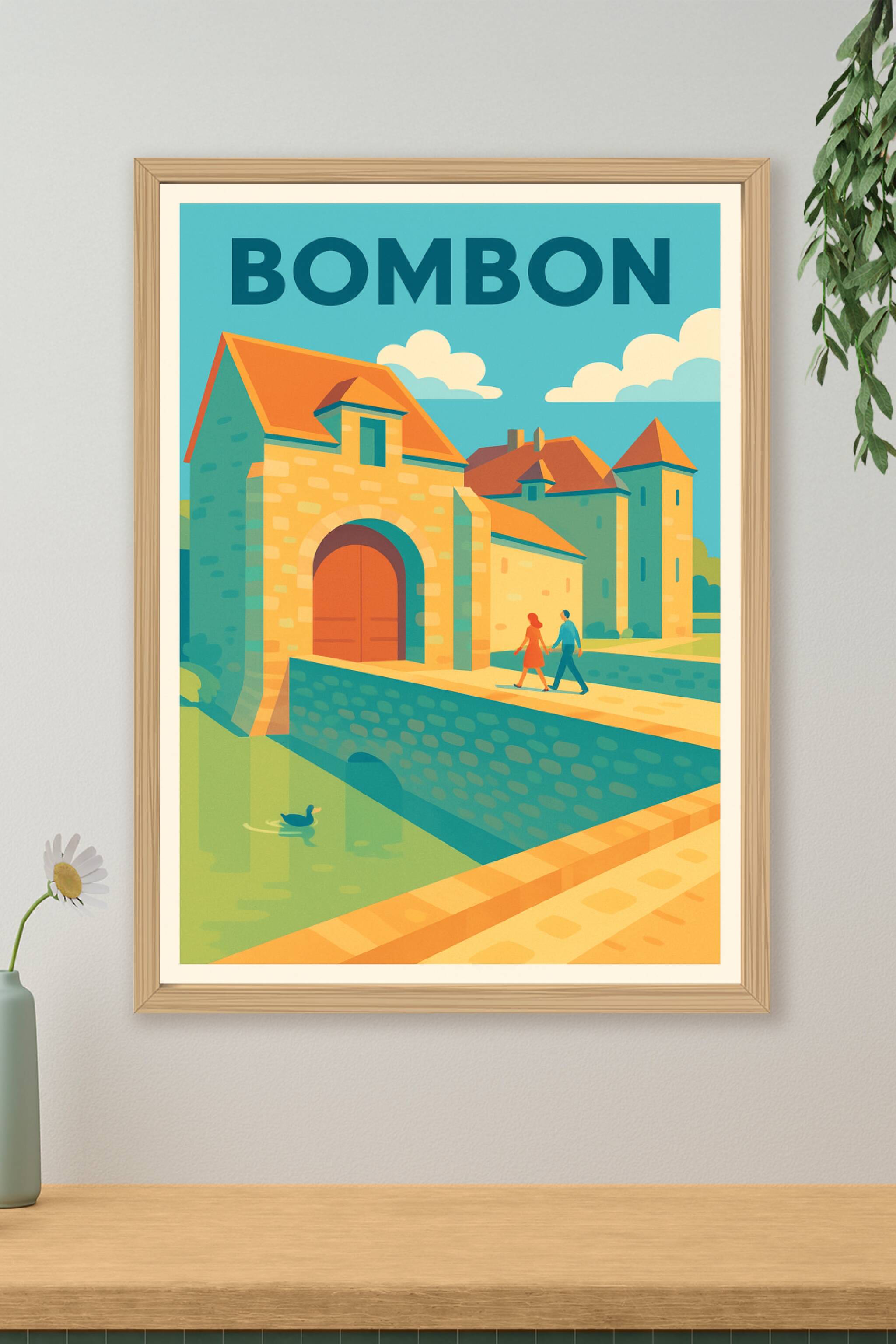 Affiche de Bombon - Le charme historique en poster vintage