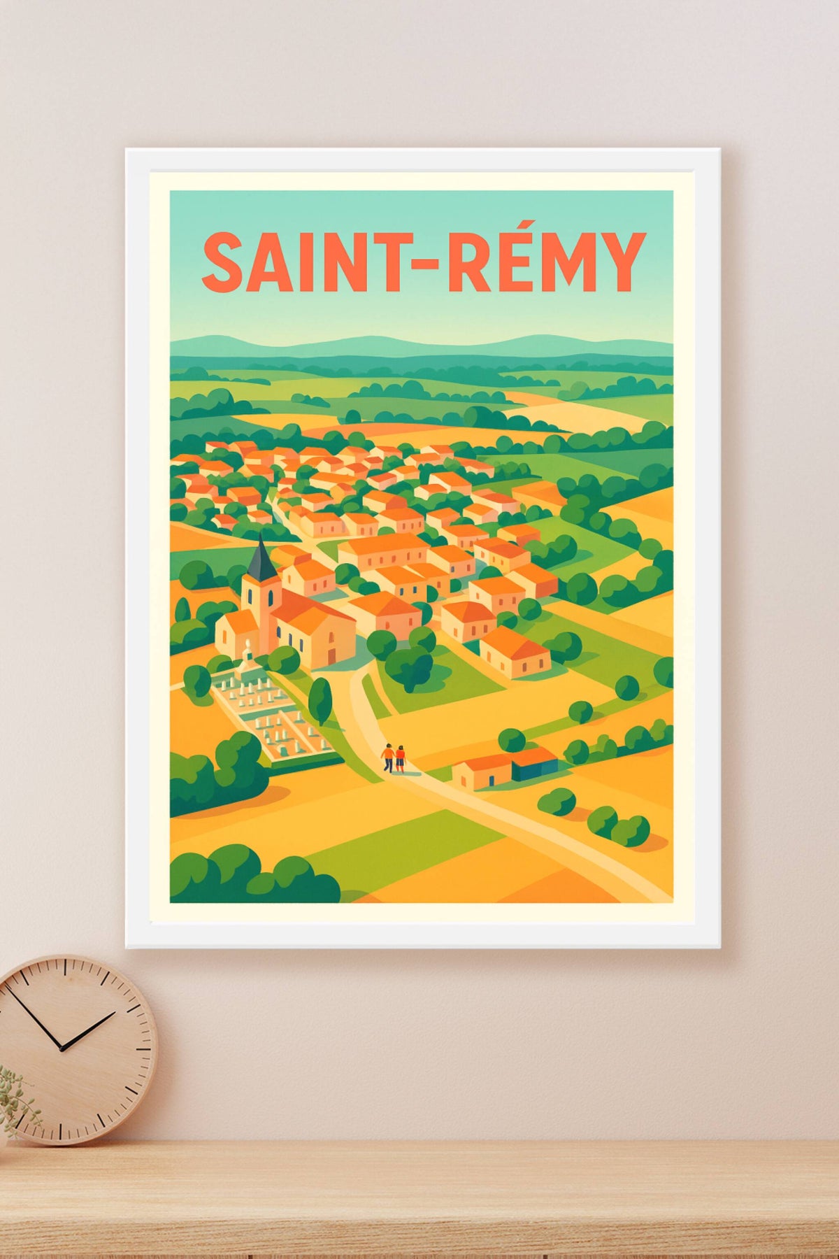 Affiche de Saint-Rémy - Le charme authentique de la campagne provençale