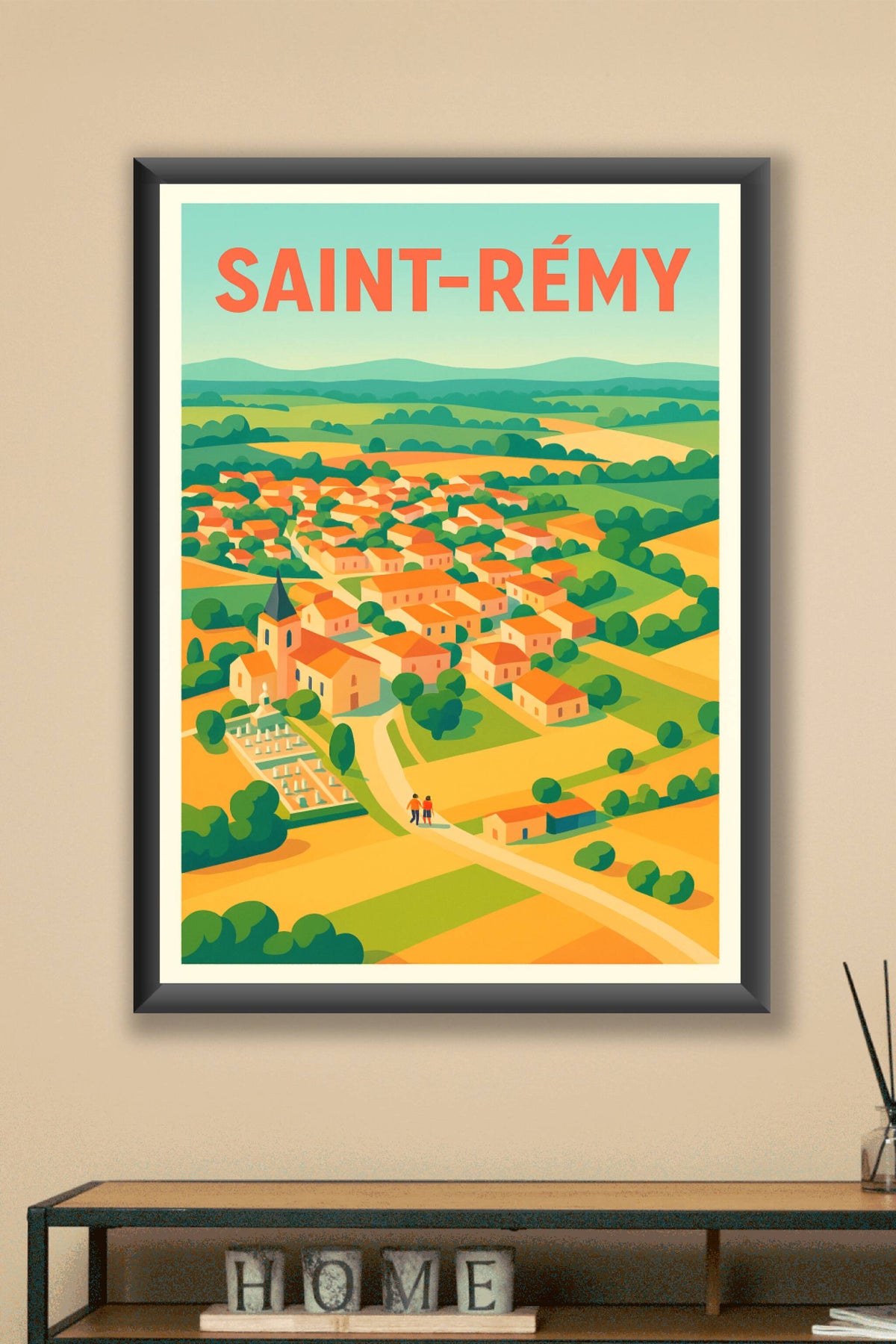 Affiche de Saint-Rémy - Le charme authentique de la campagne provençale