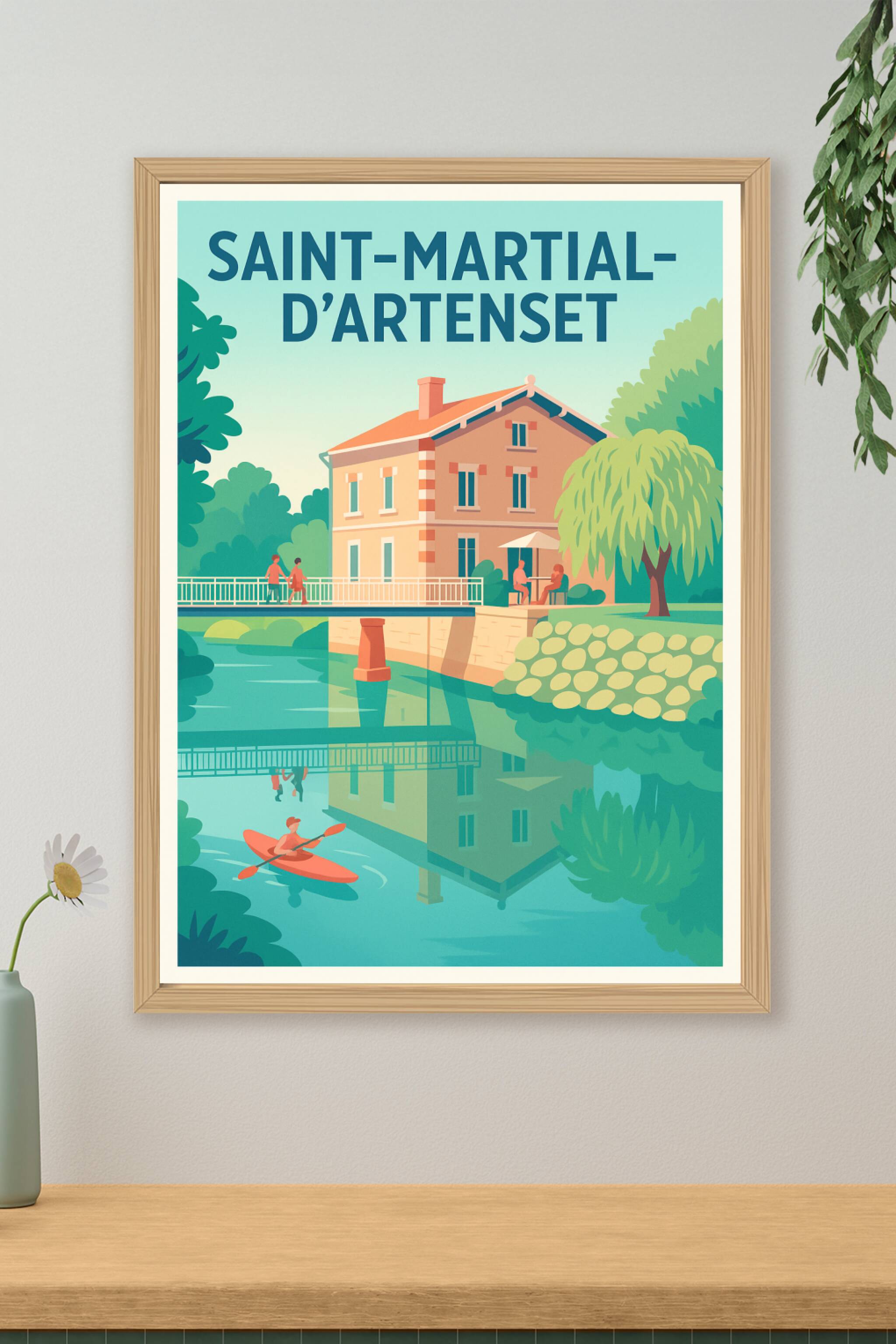 Affiche de Saint-Martial-d'Artenset - Charme et tranquillité en vallée