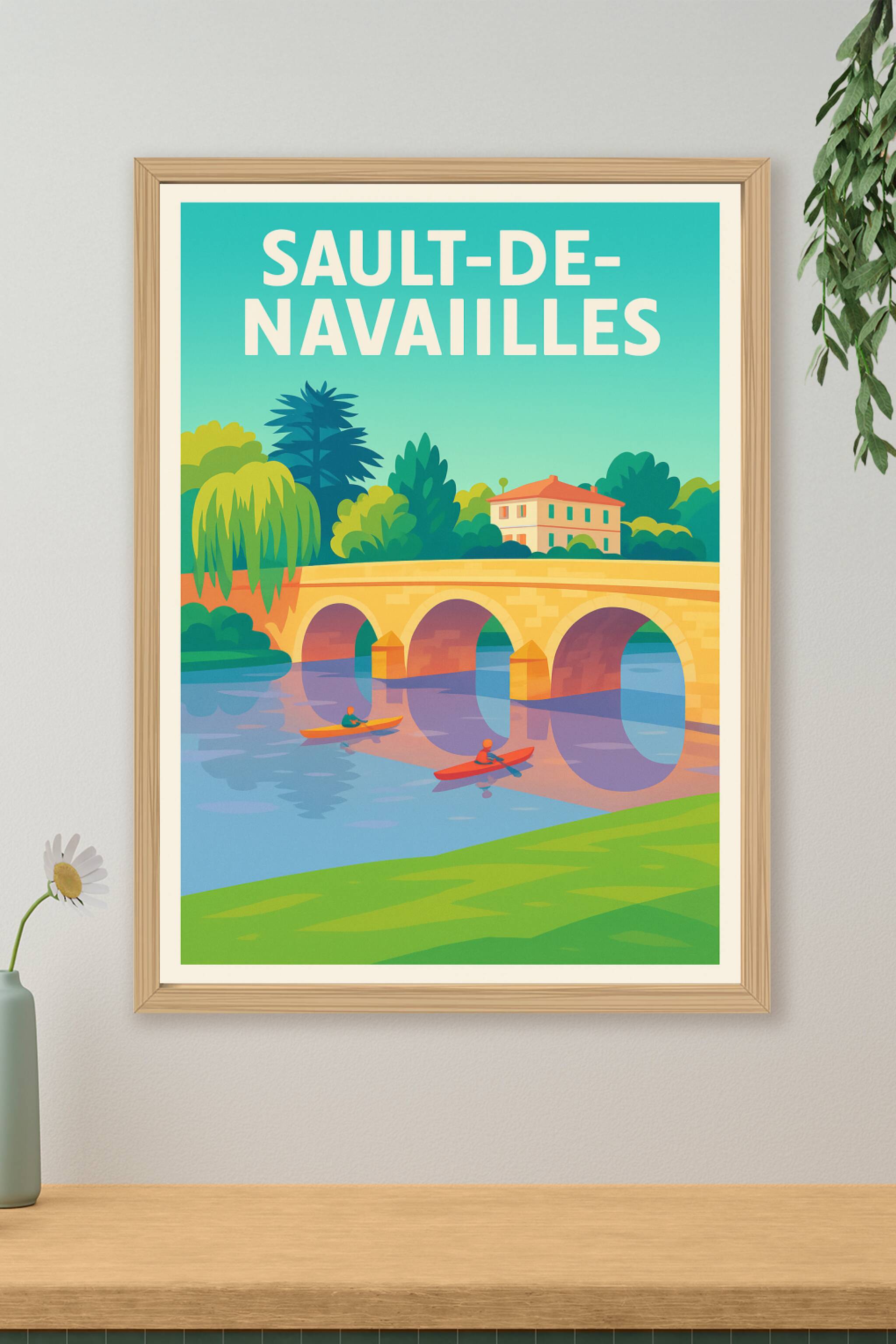 Affiche de Sault-de-Navailles - Charme et Sérénité sur l'eau