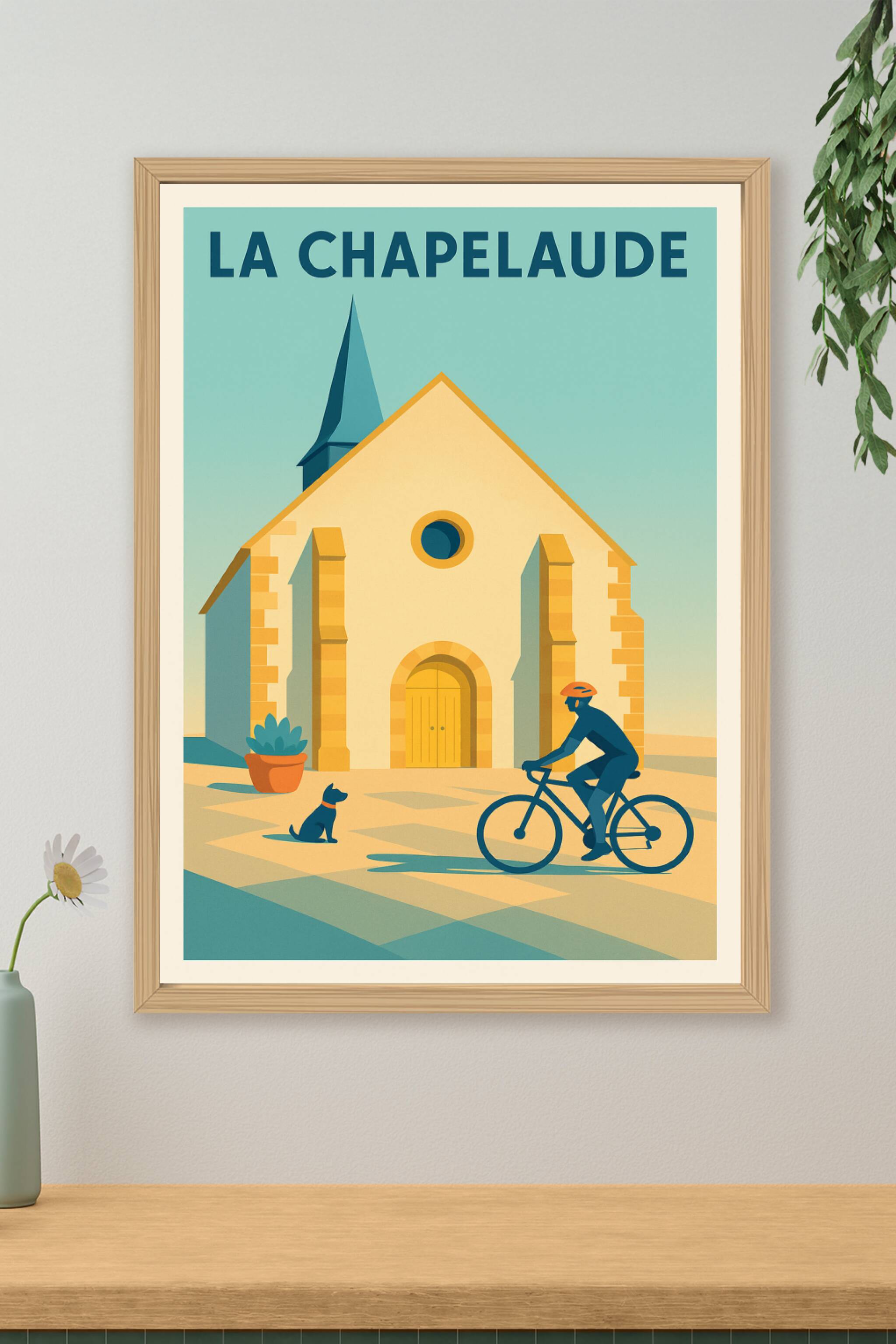 Affiche de La Chapelaude - Charme et douceur au fil du vélo