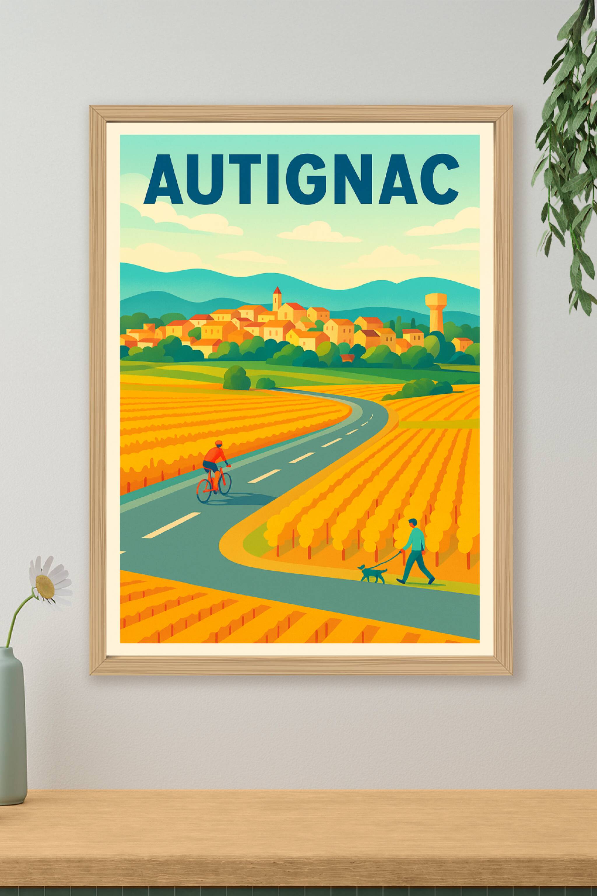 Affiche de Autignac - La douceur de vivre au cœur des vignobles