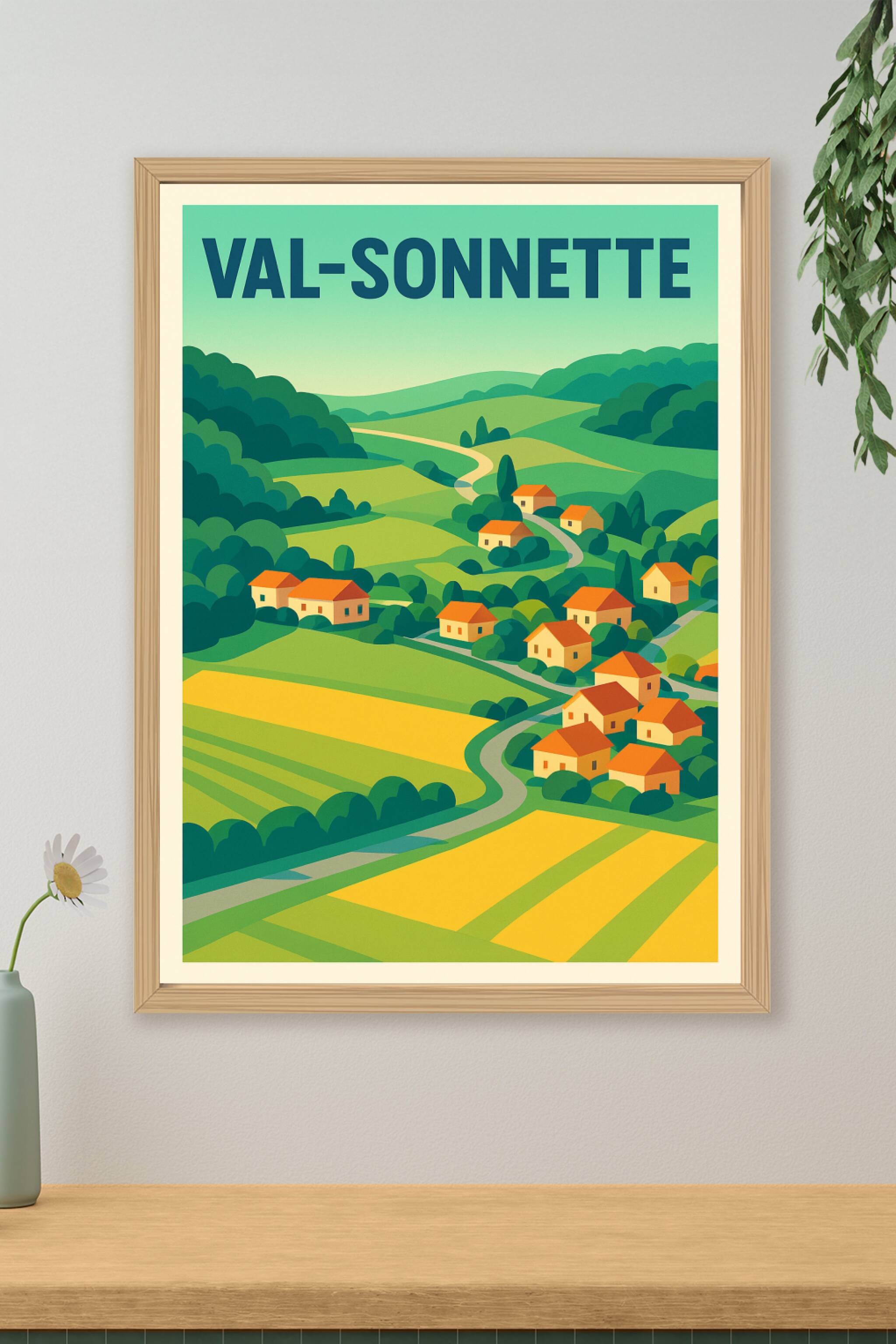Affiche de Val-Sonnette - Évasion champêtre et sérénité