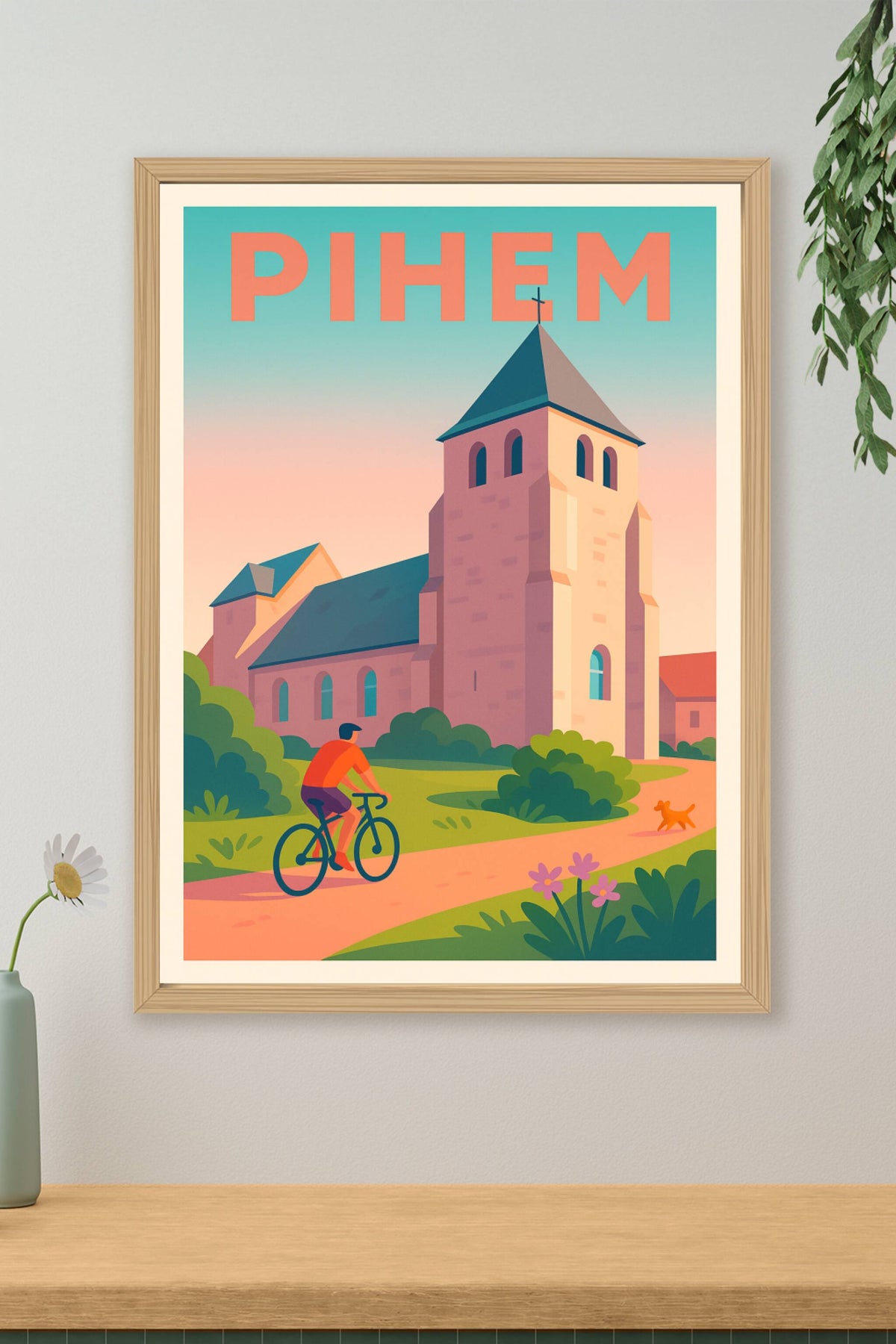 Affiche de Pihem - La sérénité champêtre à vélo