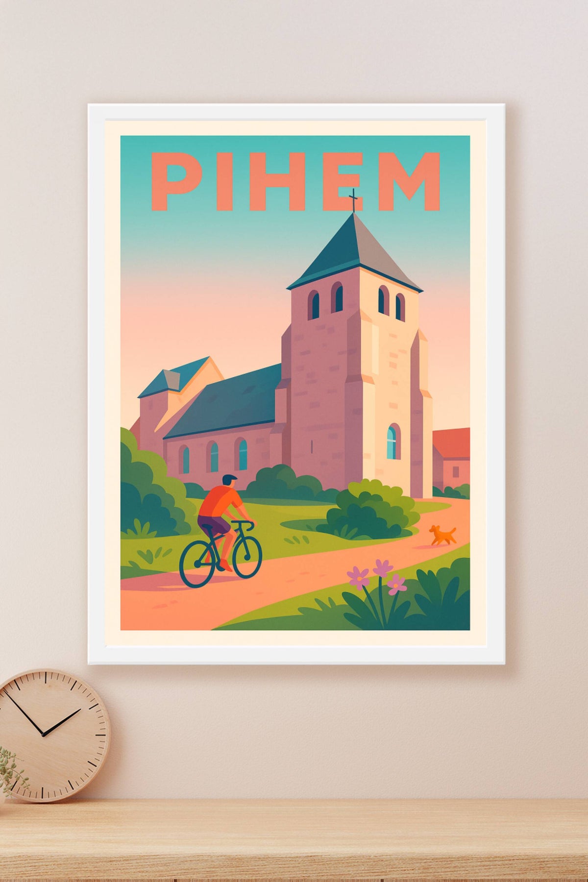 Affiche de Pihem - La sérénité champêtre à vélo