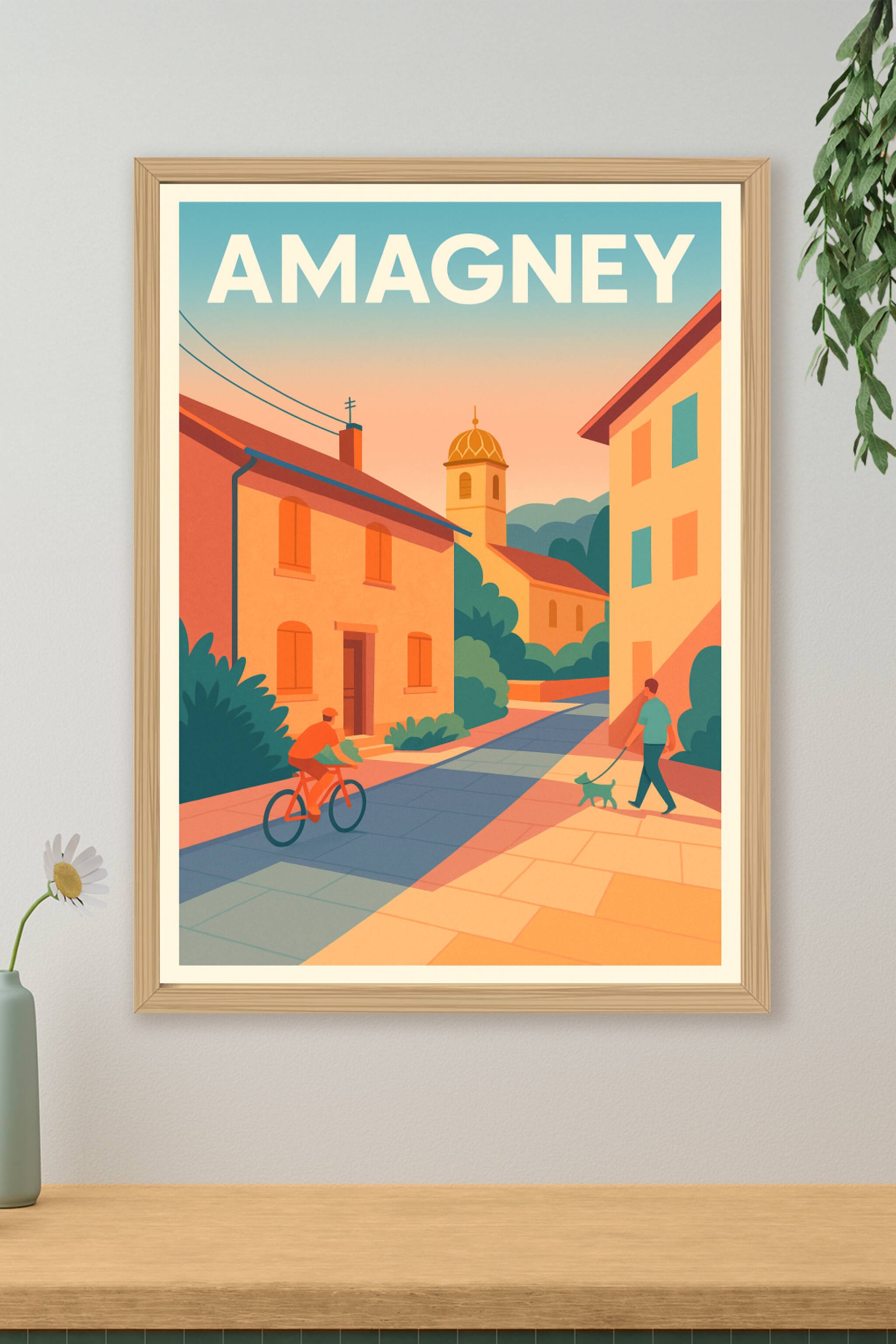 Affiche de Amagney - Douceur de vie et charme villageois