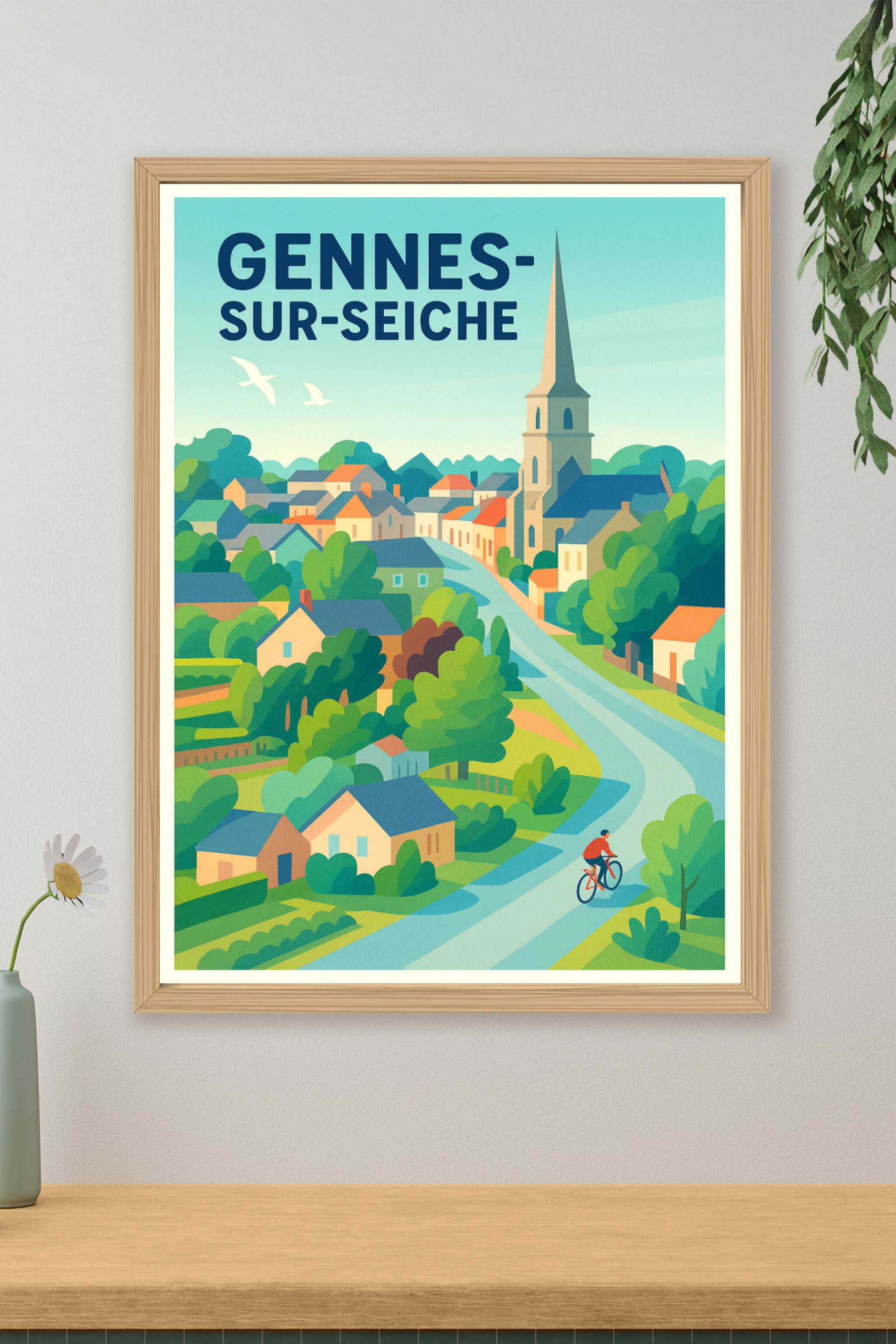 Affiche de Gennes-sur-Seiche - Charme et sérénité de la campagne bretonne