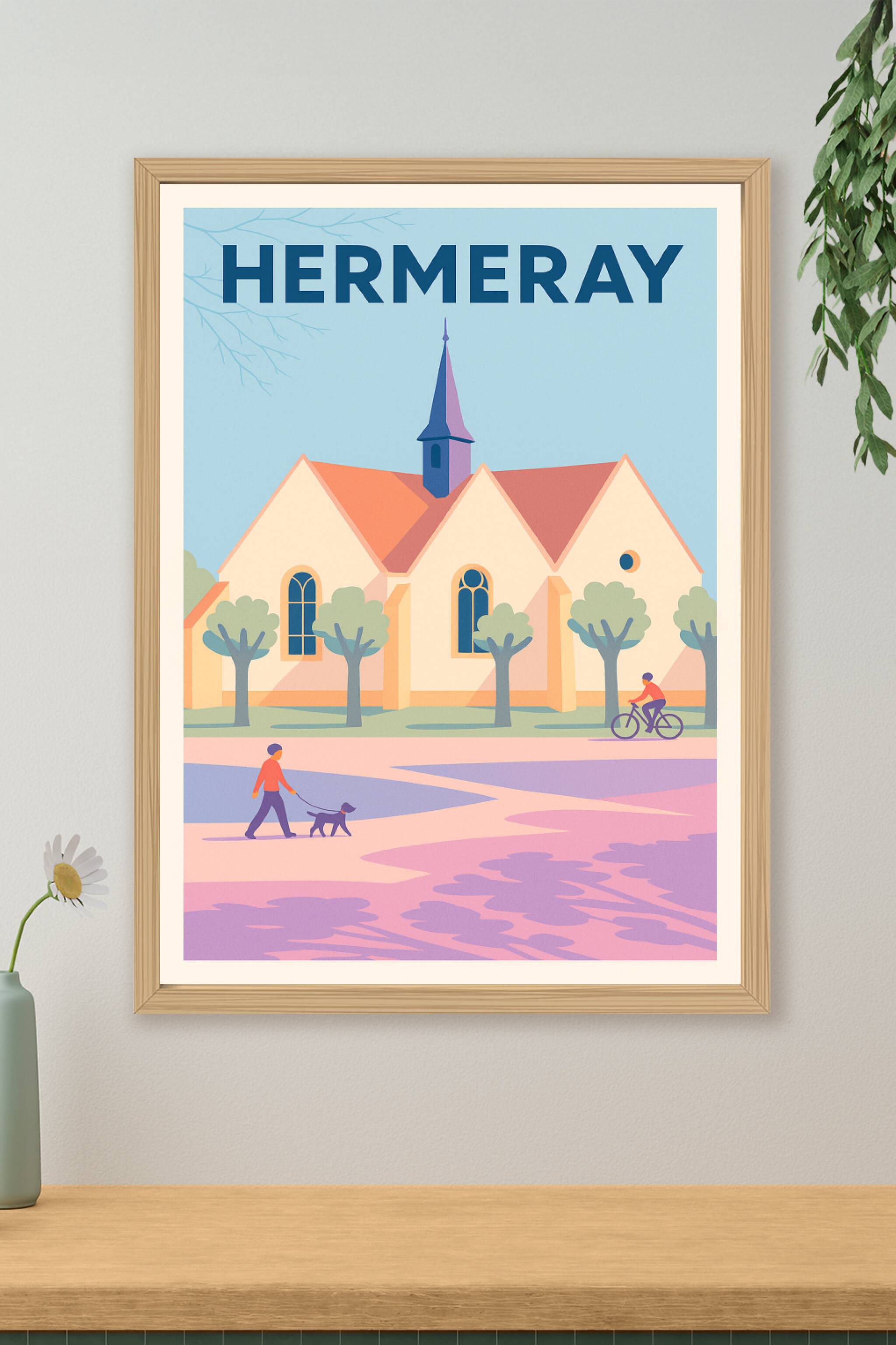 Affiche de Hermeray - Charme bucolique et sérénité villageoise