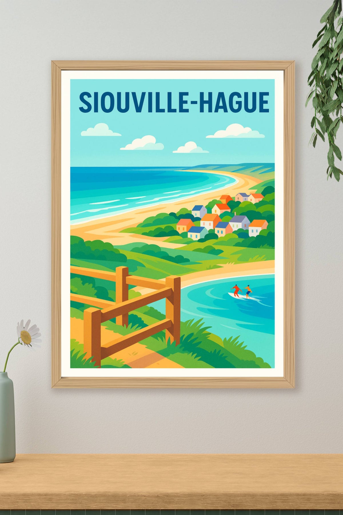 Affiche de Siouville-Hague - Escapade côtière et nature préservée