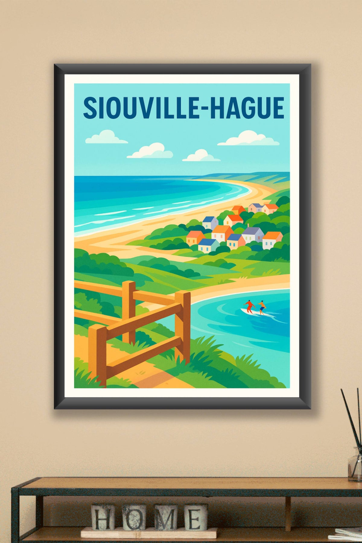 Affiche de Siouville-Hague - Escapade côtière et nature préservée