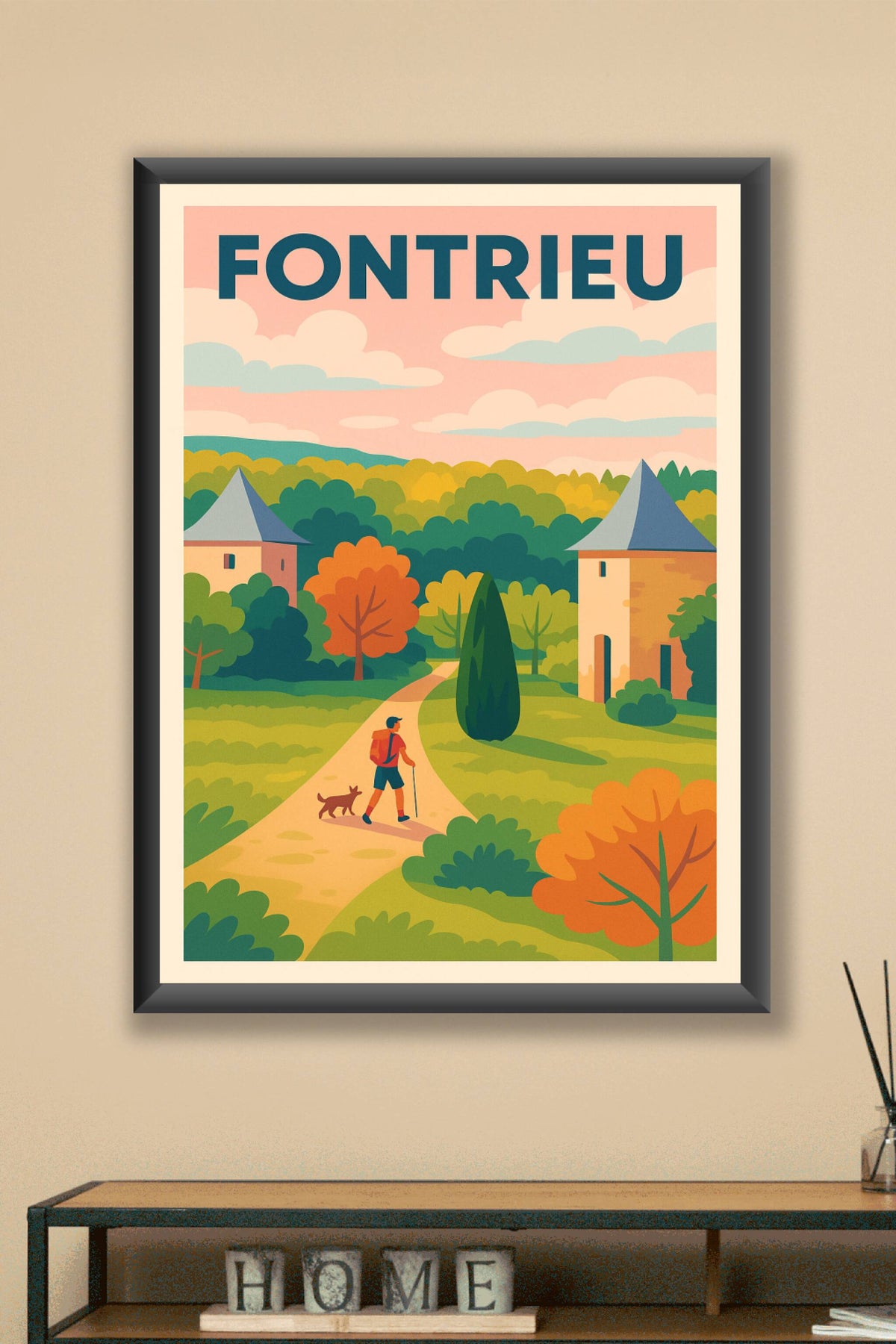 Affiche de Fontrieu - Promenade en pleine nature automnale