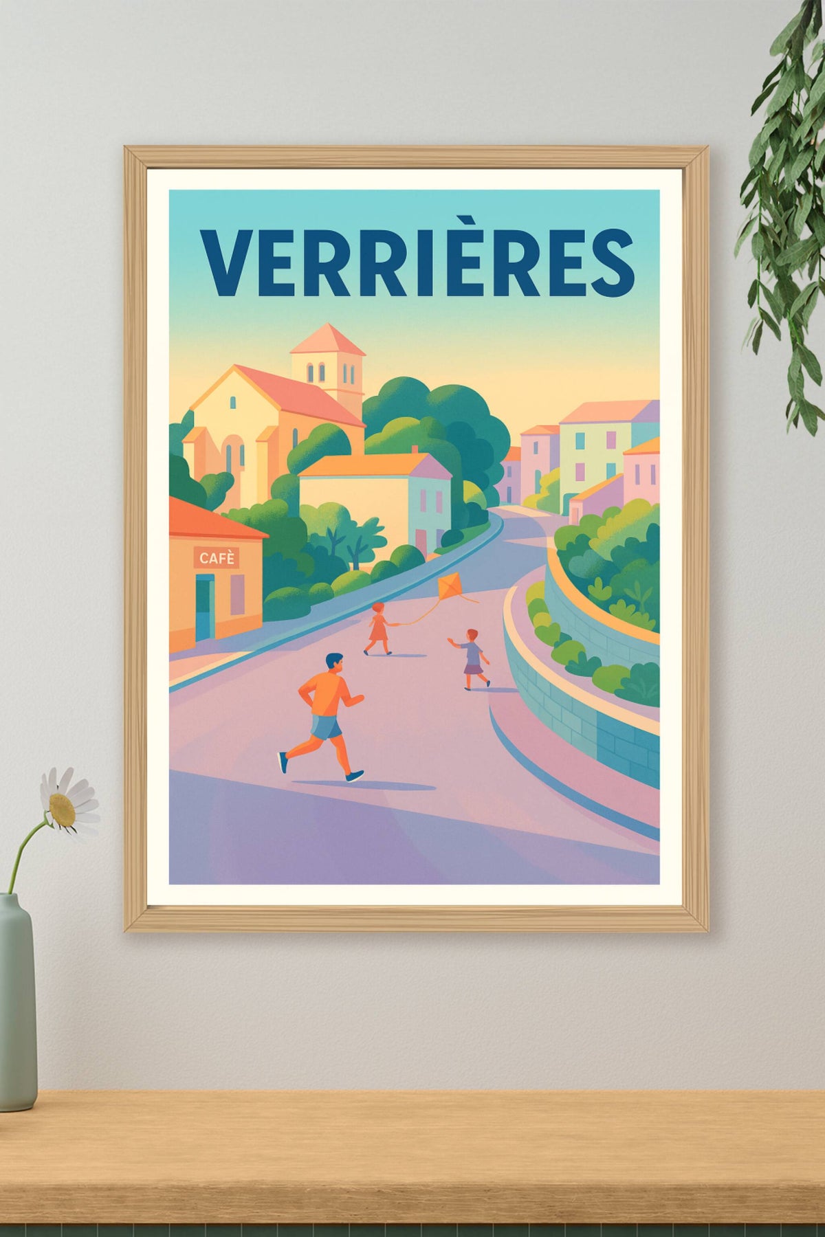 Affiche de Verrières - Une balade ensoleillée au cœur du village