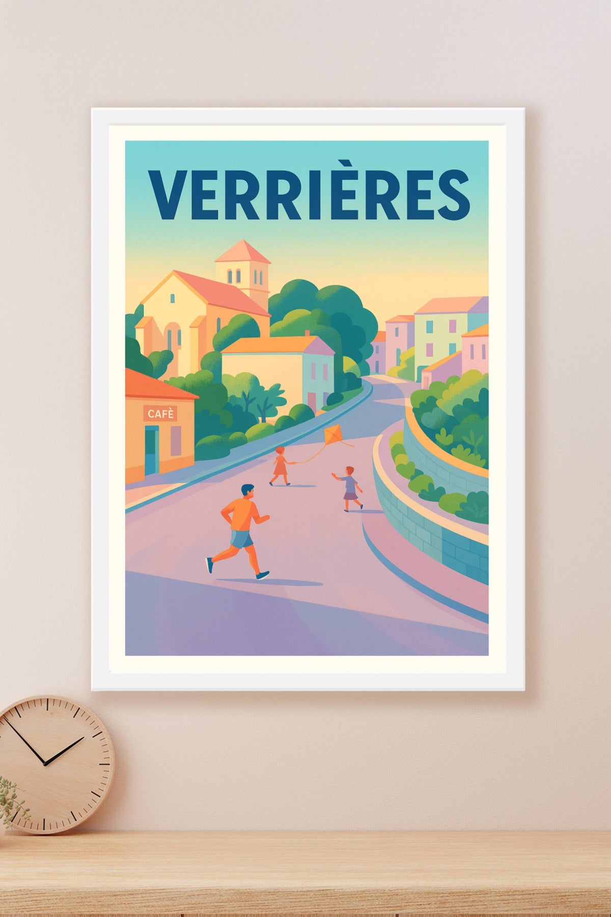 Affiche de Verrières - Une balade ensoleillée au cœur du village
