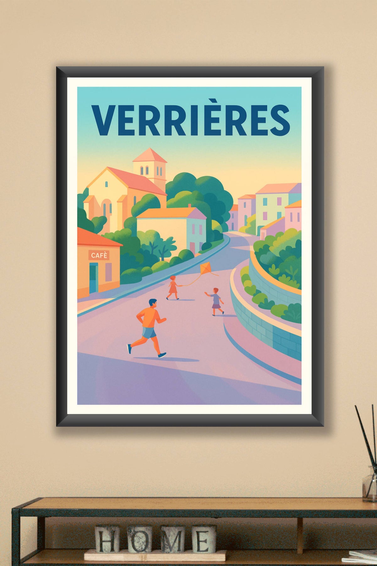 Affiche de Verrières - Une balade ensoleillée au cœur du village