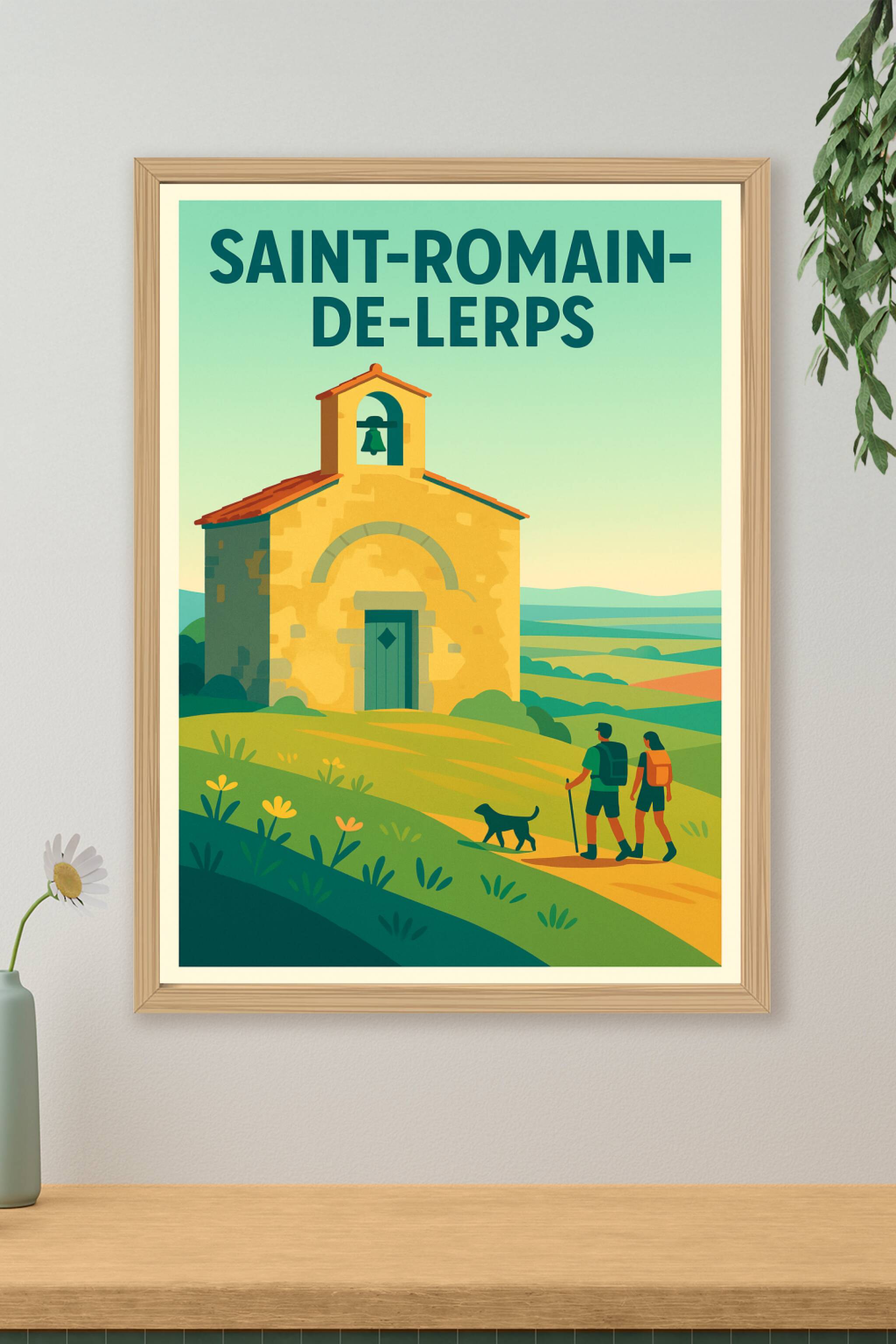 Affiche de Saint-Romain-de-Lerps - Escapade bucolique et nature préservée
