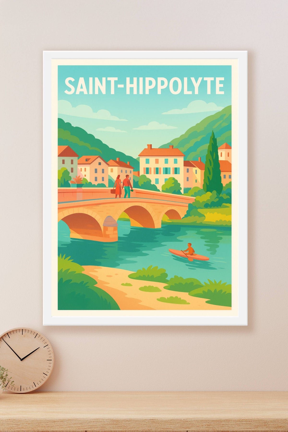 Affiche de Saint-Hippolyte - Charme bucolique au fil de l'eau