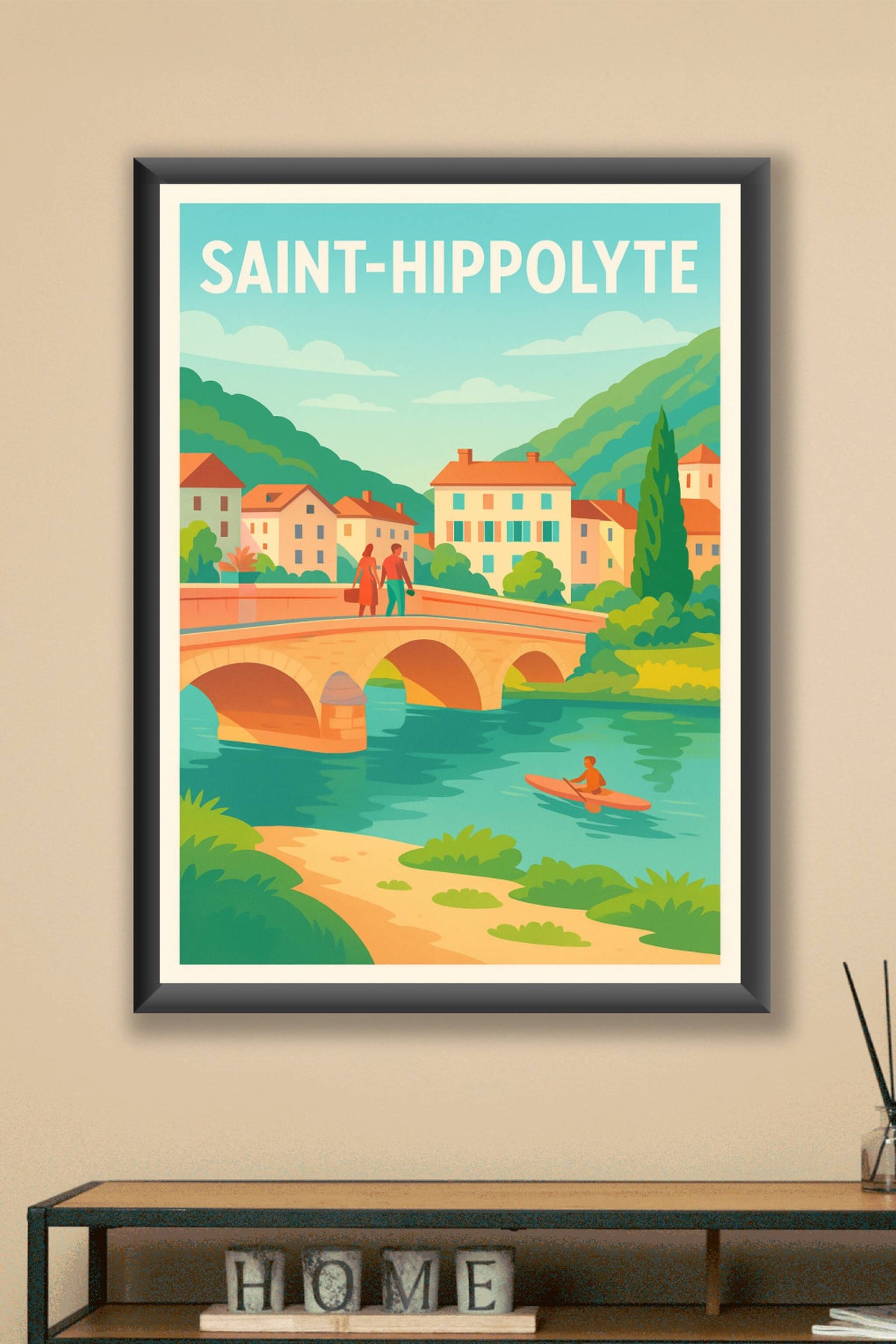 Affiche de Saint-Hippolyte - Charme bucolique au fil de l'eau