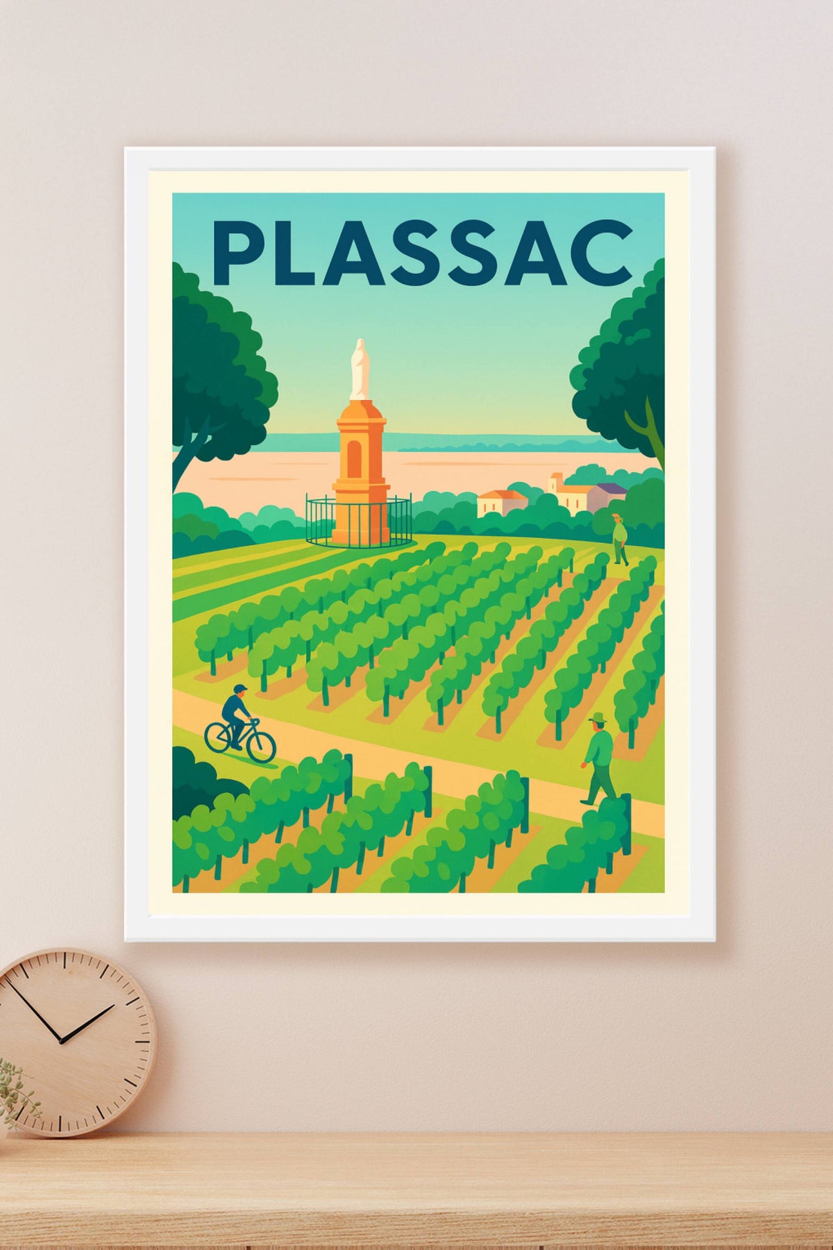 Affiche de Plassac - Harmonie champêtre au cœur des vignes
