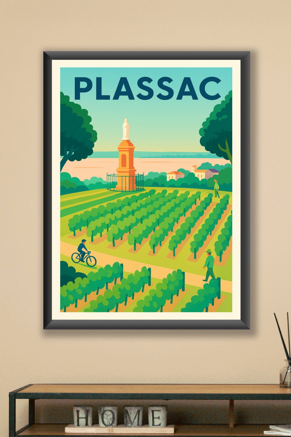 Affiche de Plassac - Harmonie champêtre au cœur des vignes