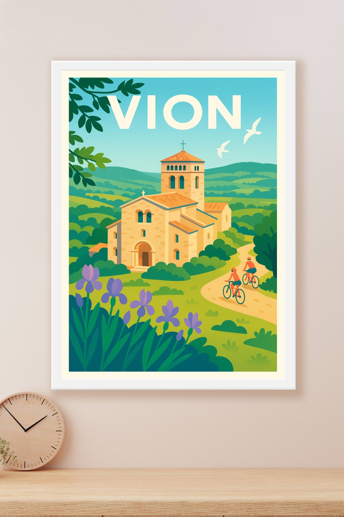 Affiche de Vion - Charme bucolique et balade à vélo