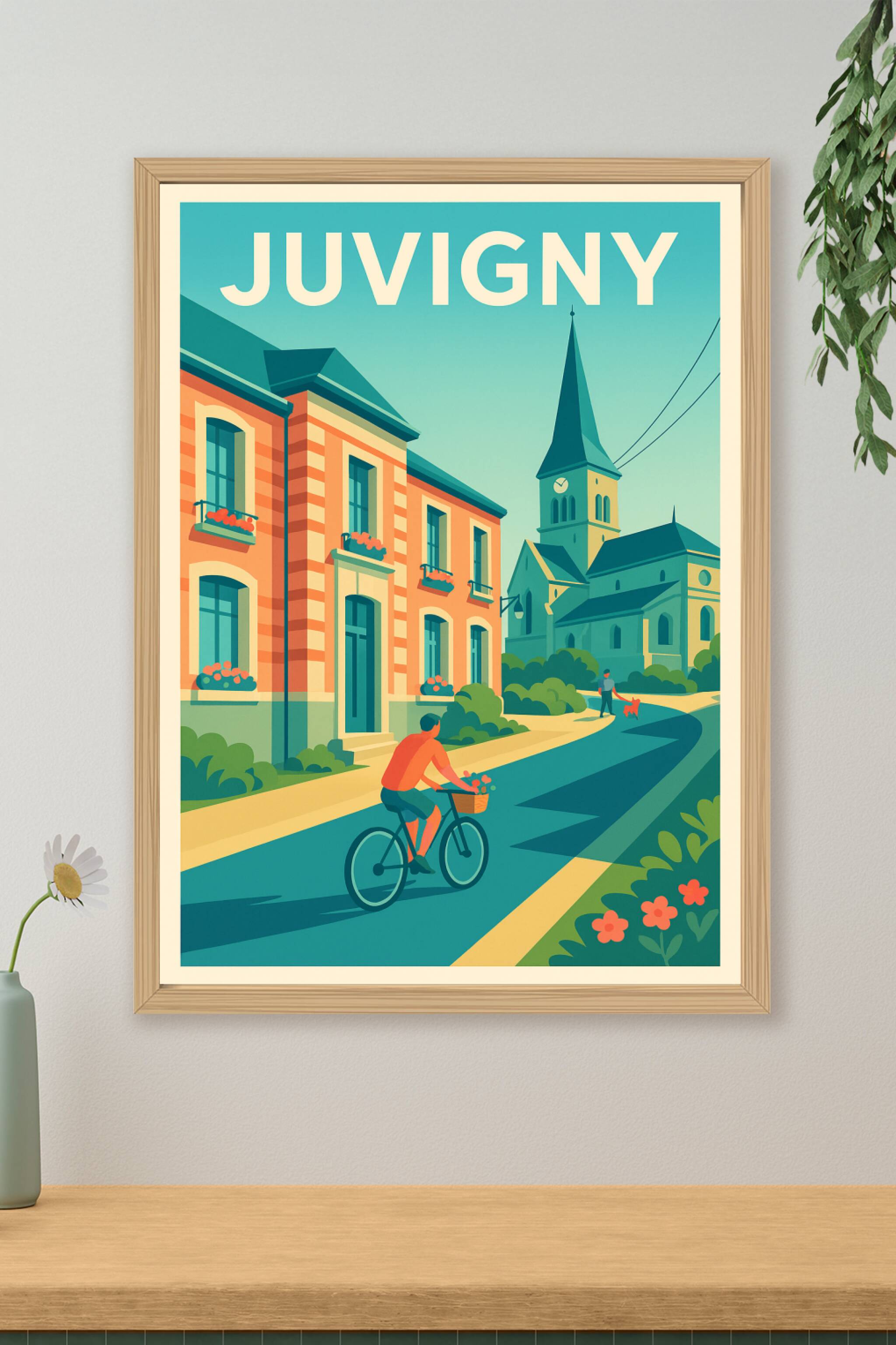 Affiche de Juvigny - Douceur de vie à vélo au cœur du village