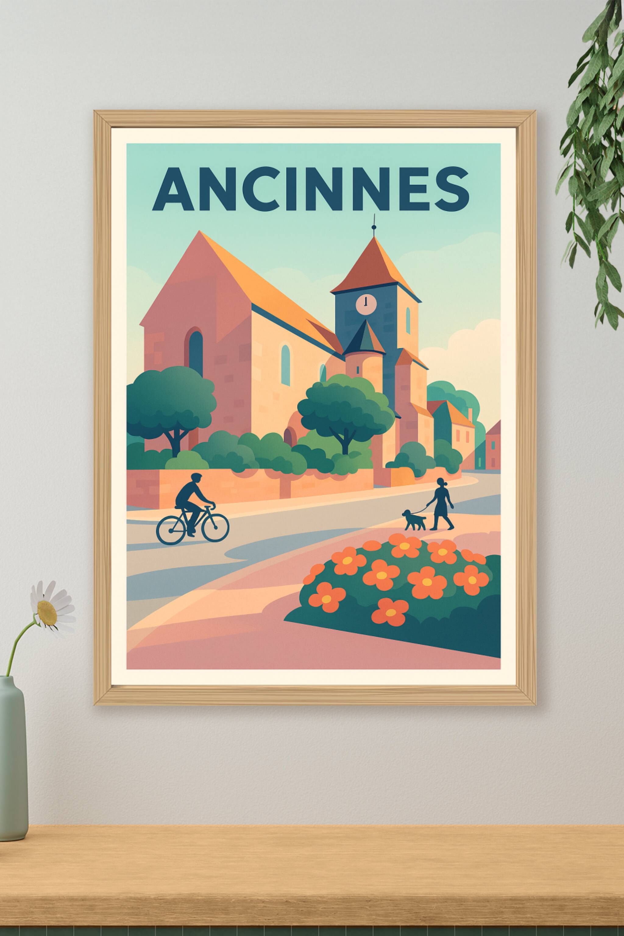 Affiche de Ancinnes - L'élégance paisible d'un village normand