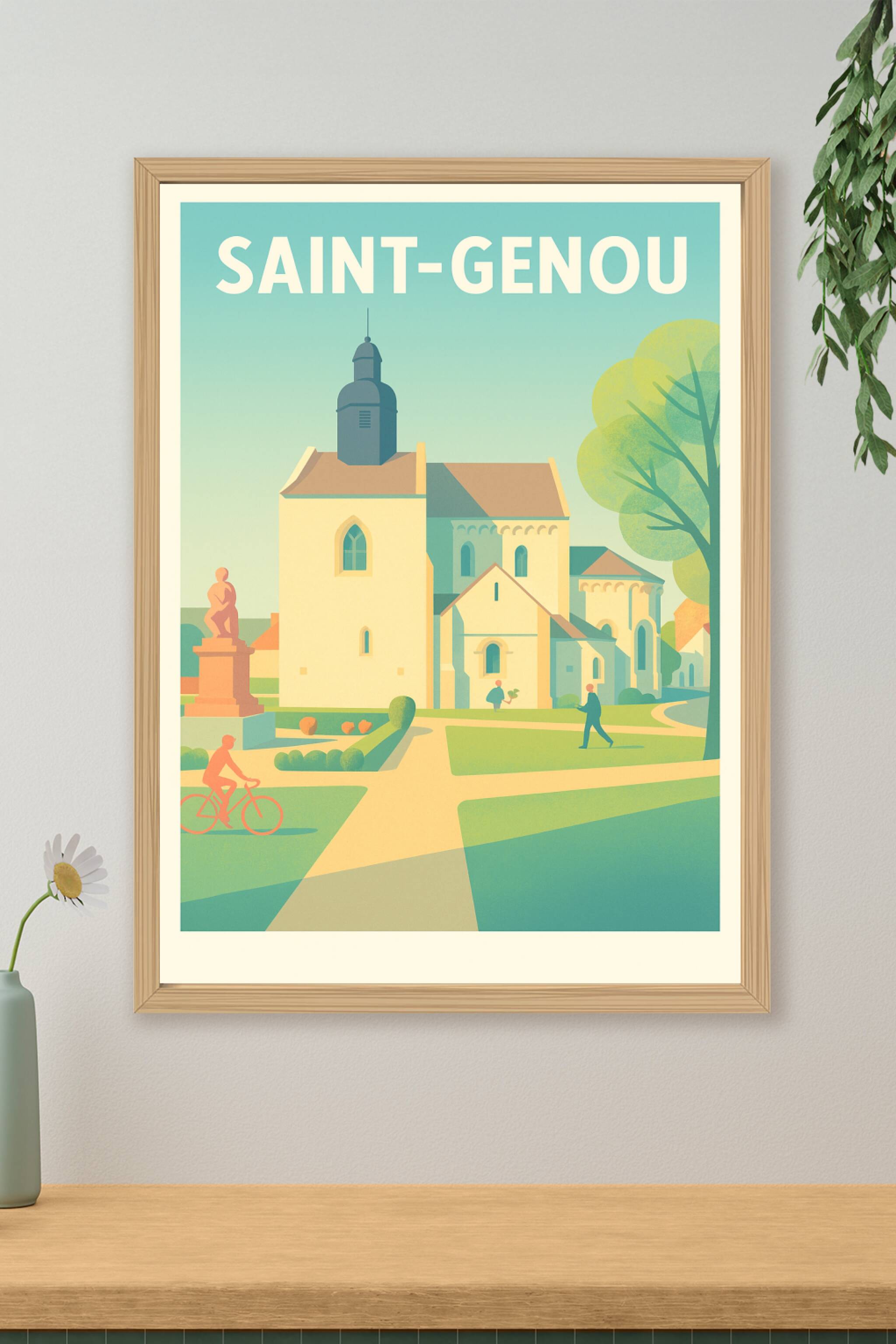 Affiche de Saint-Genou - Harmonie et Sérénité au Cœur du Village