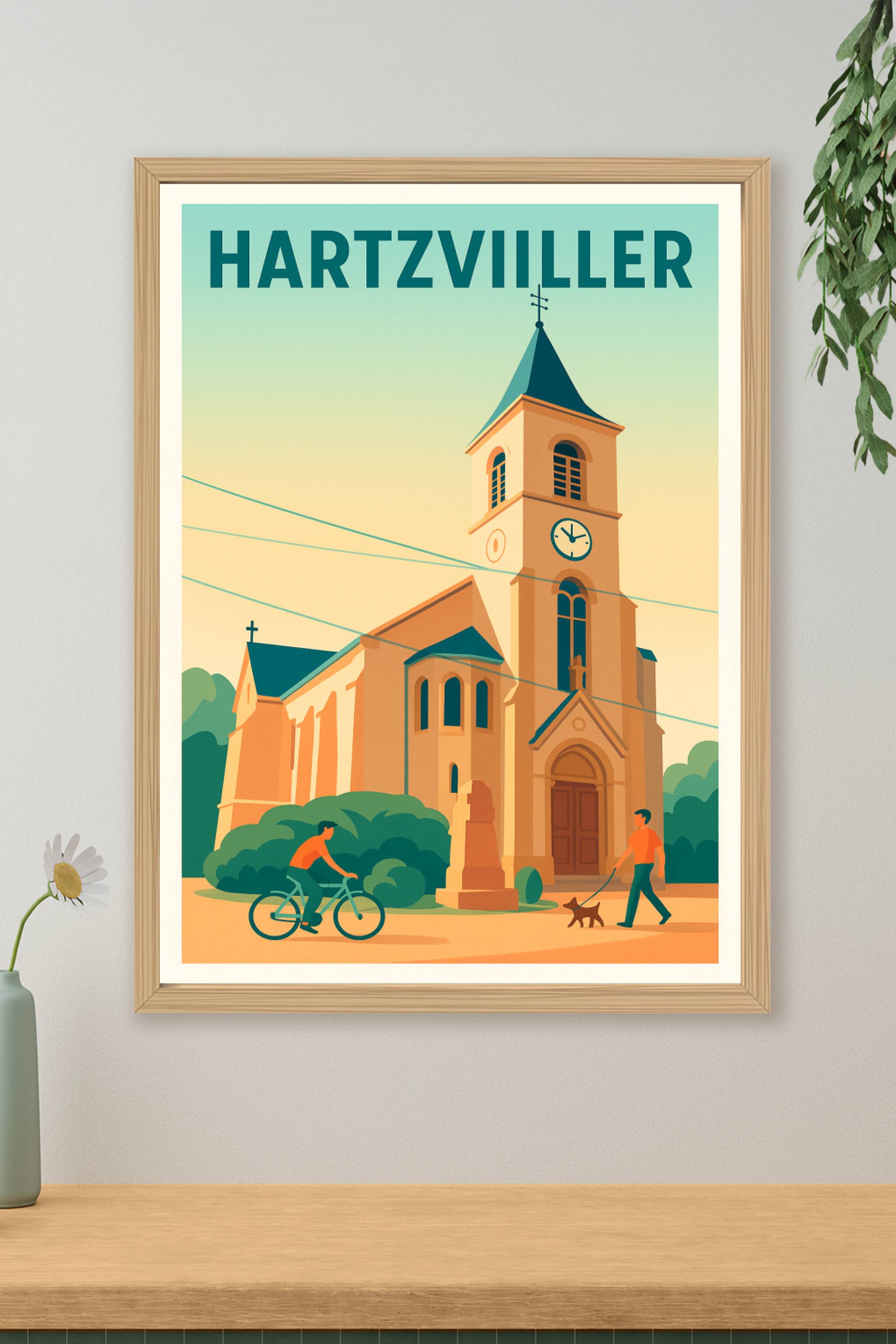 Affiche de Hartzviller - Charme pittoresque et douceur de vivre
