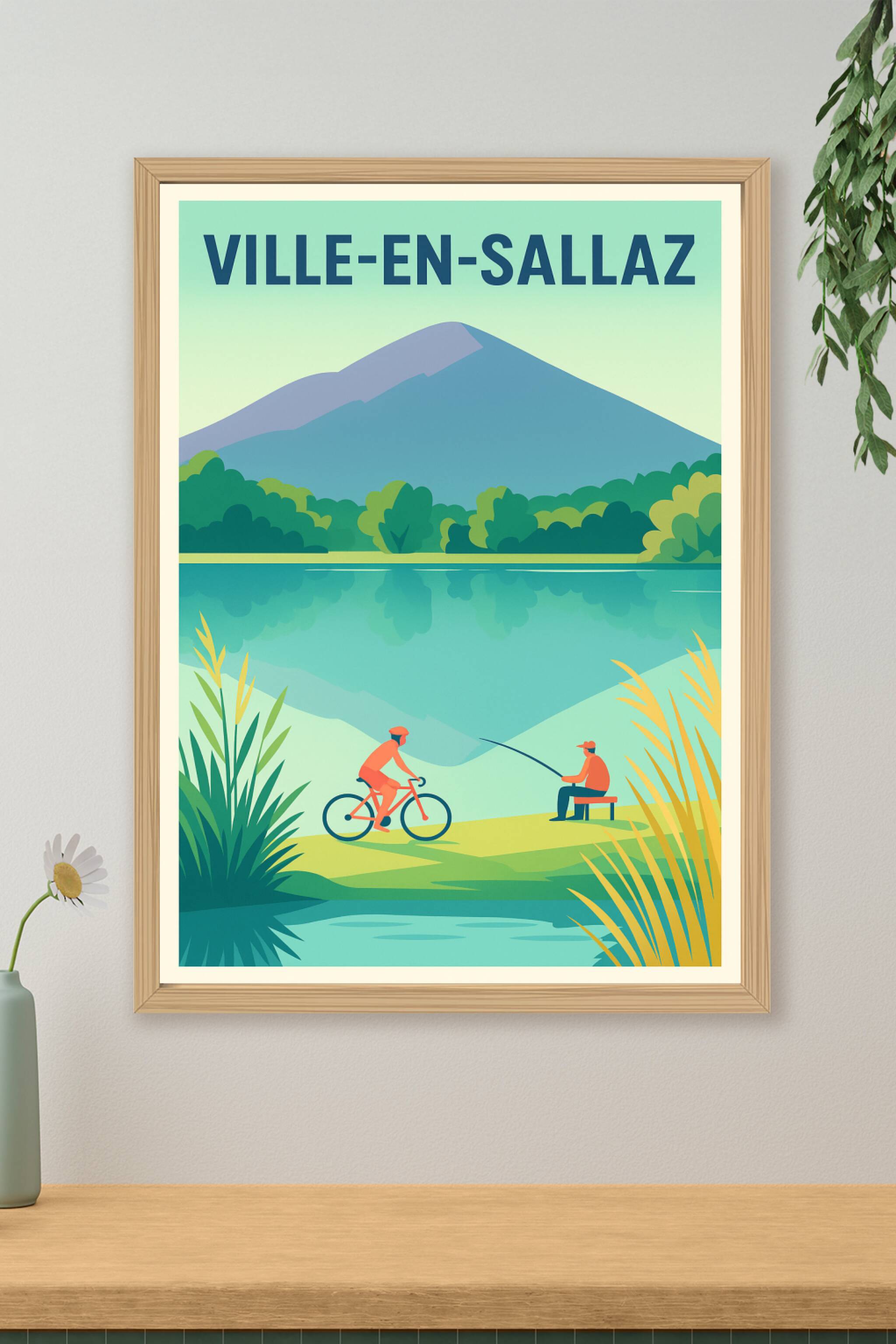 Affiche de Ville-en-Sallaz - Sérénité au bord de l'eau