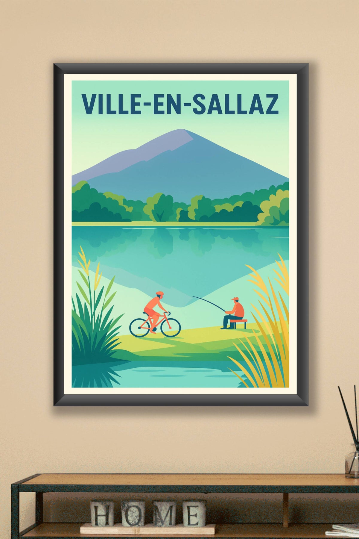 Affiche de Ville-en-Sallaz - Sérénité au bord de l'eau
