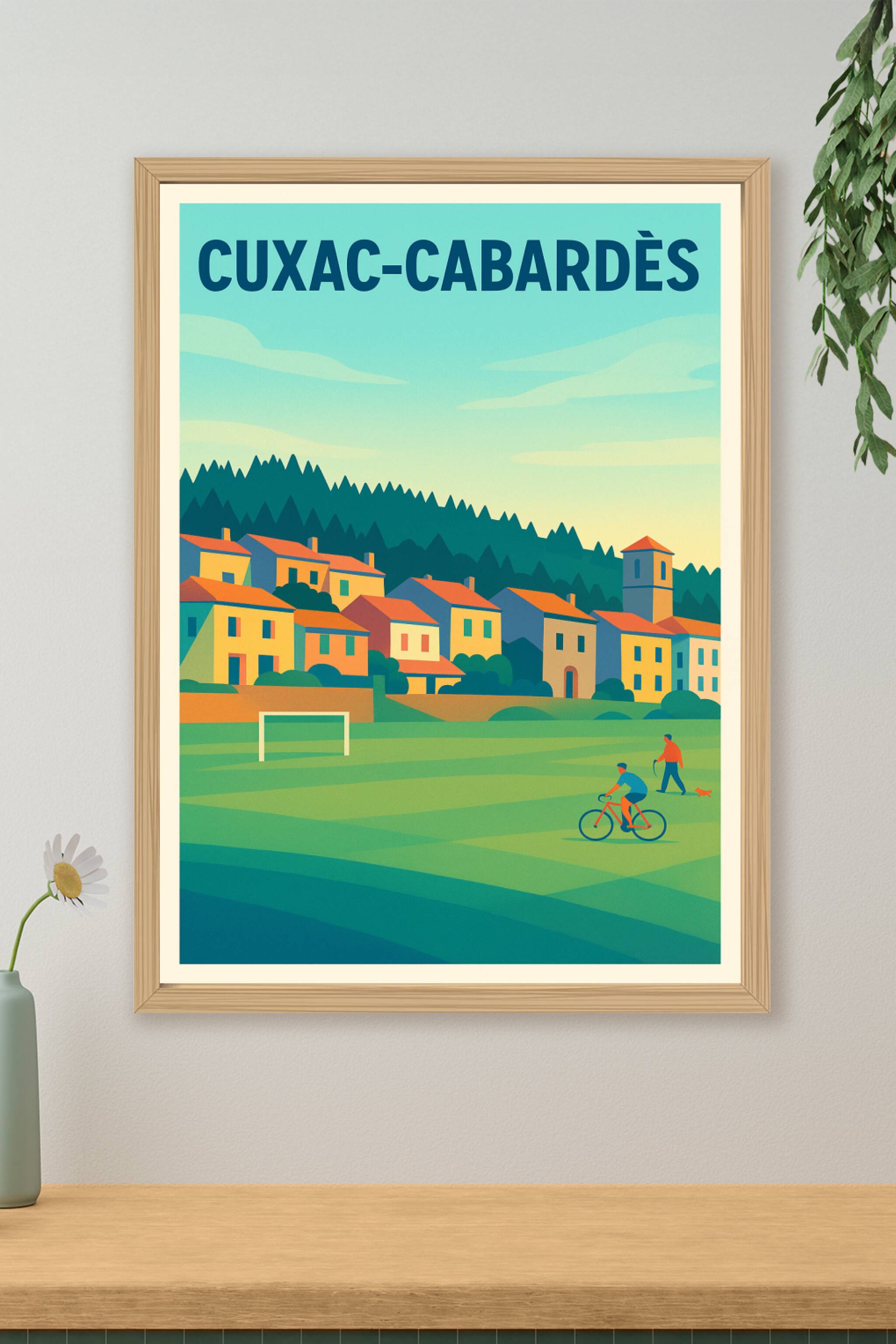 Affiche de Cuxac-Cabardès - Charme villageois et nature apaisante