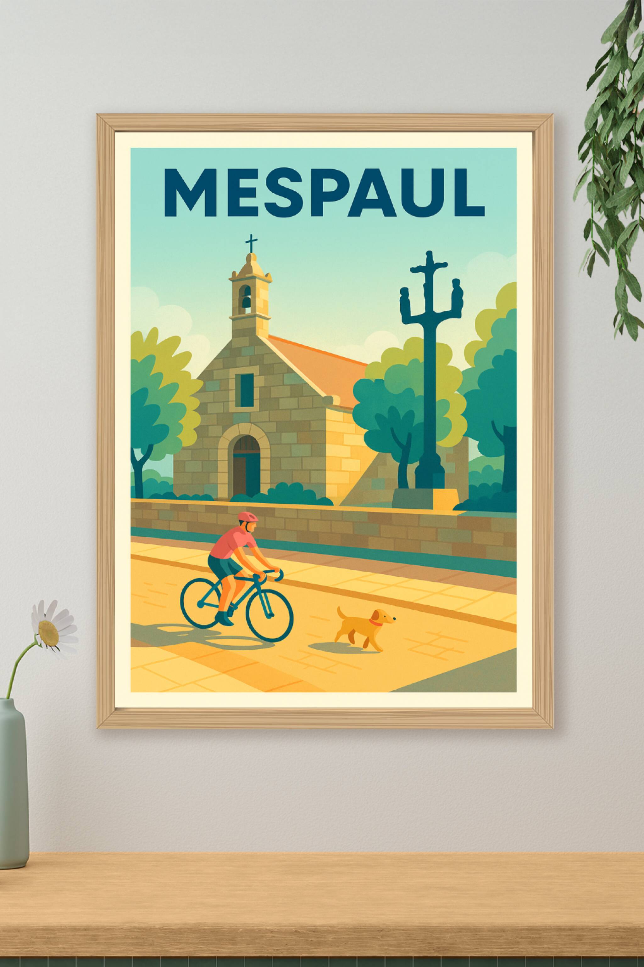 Affiche de Mespaul - Charme paisible de la campagne bretonne