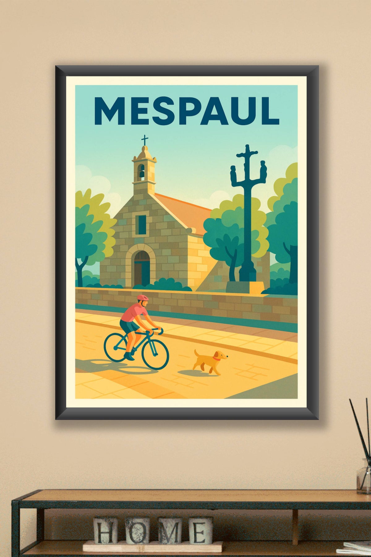 Affiche de Mespaul - Charme paisible de la campagne bretonne