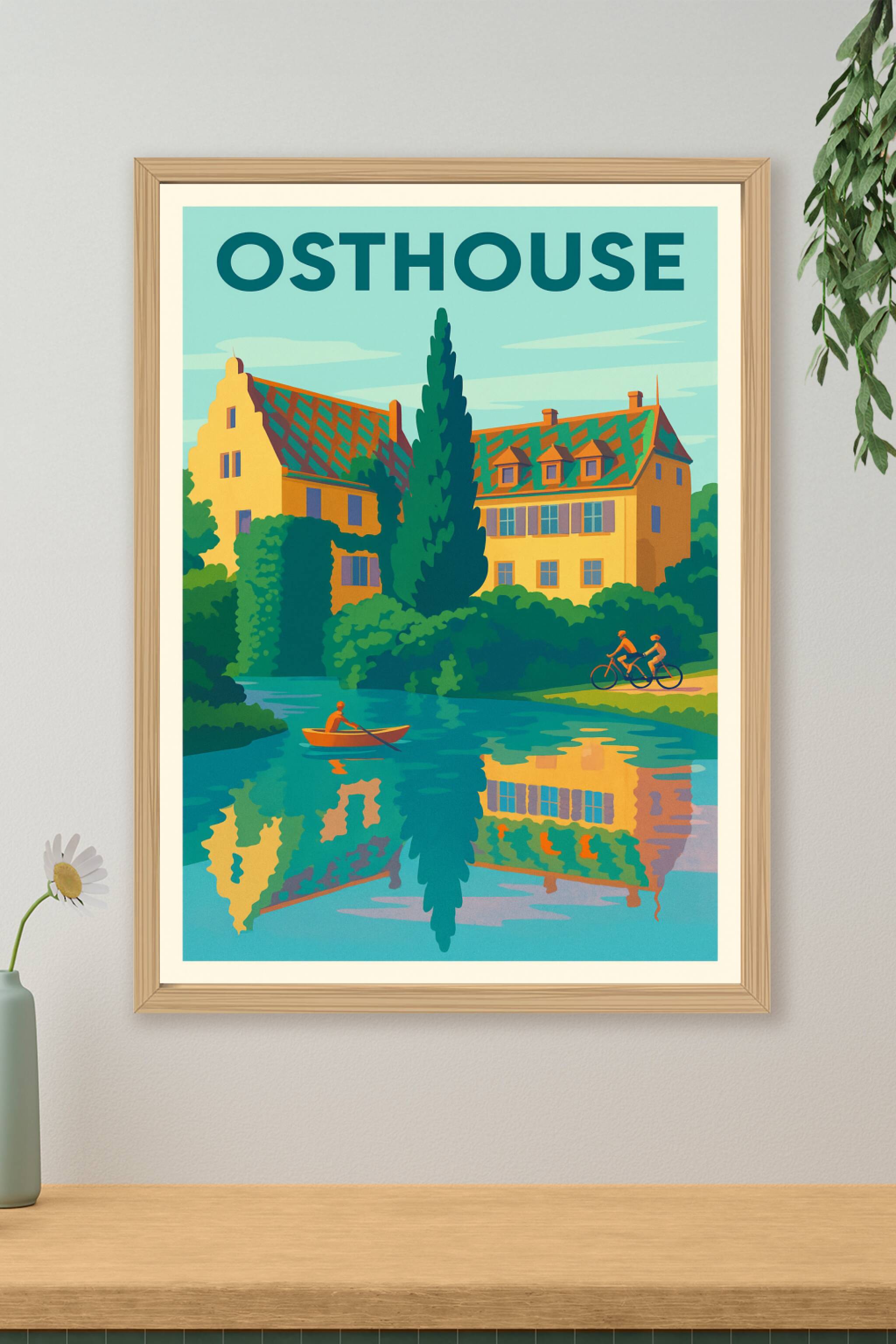 Affiche de Osthouse - Charme et sérénité au fil de l'eau