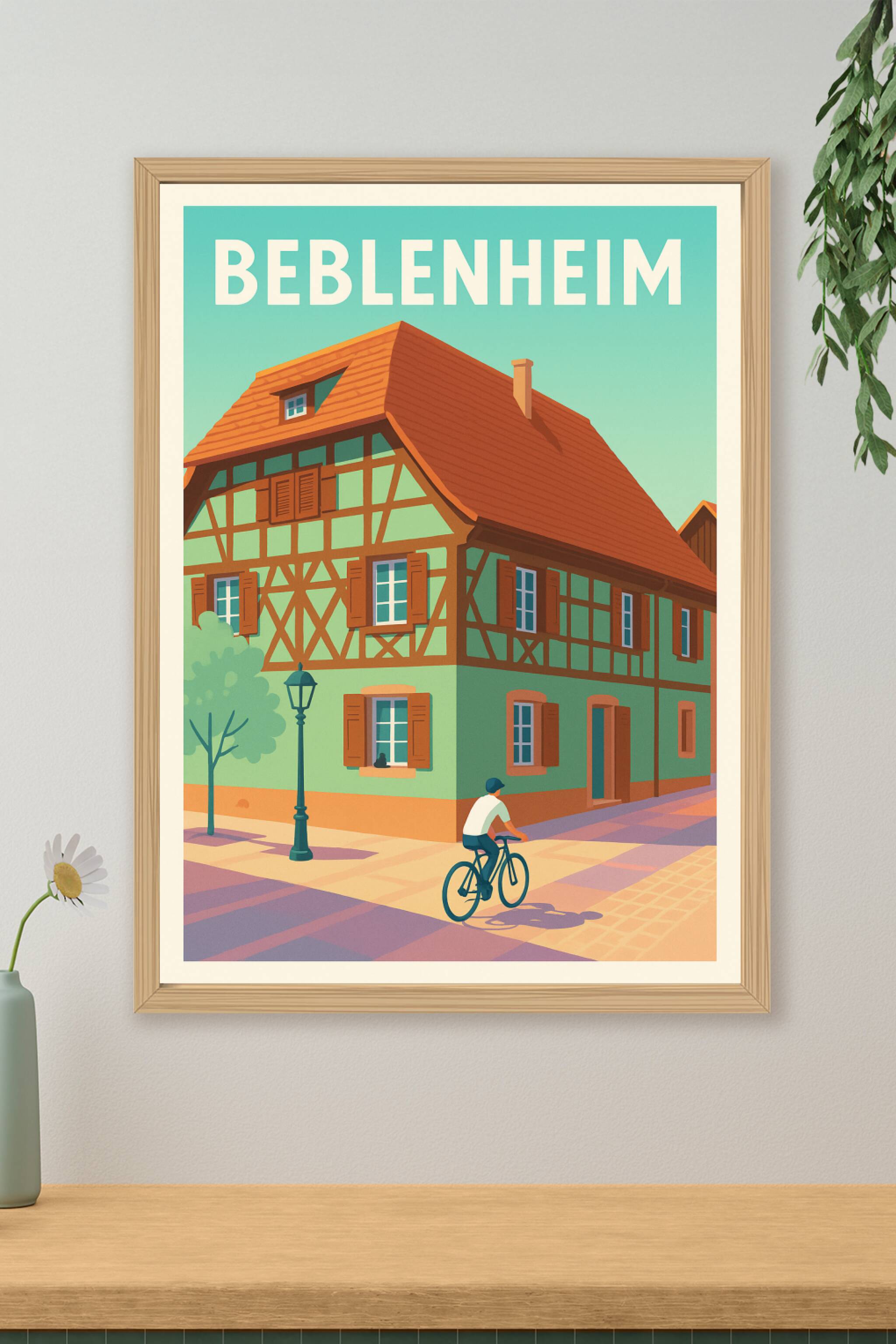 Affiche de Beblenheim - Charme alsacien et douceur de vivre