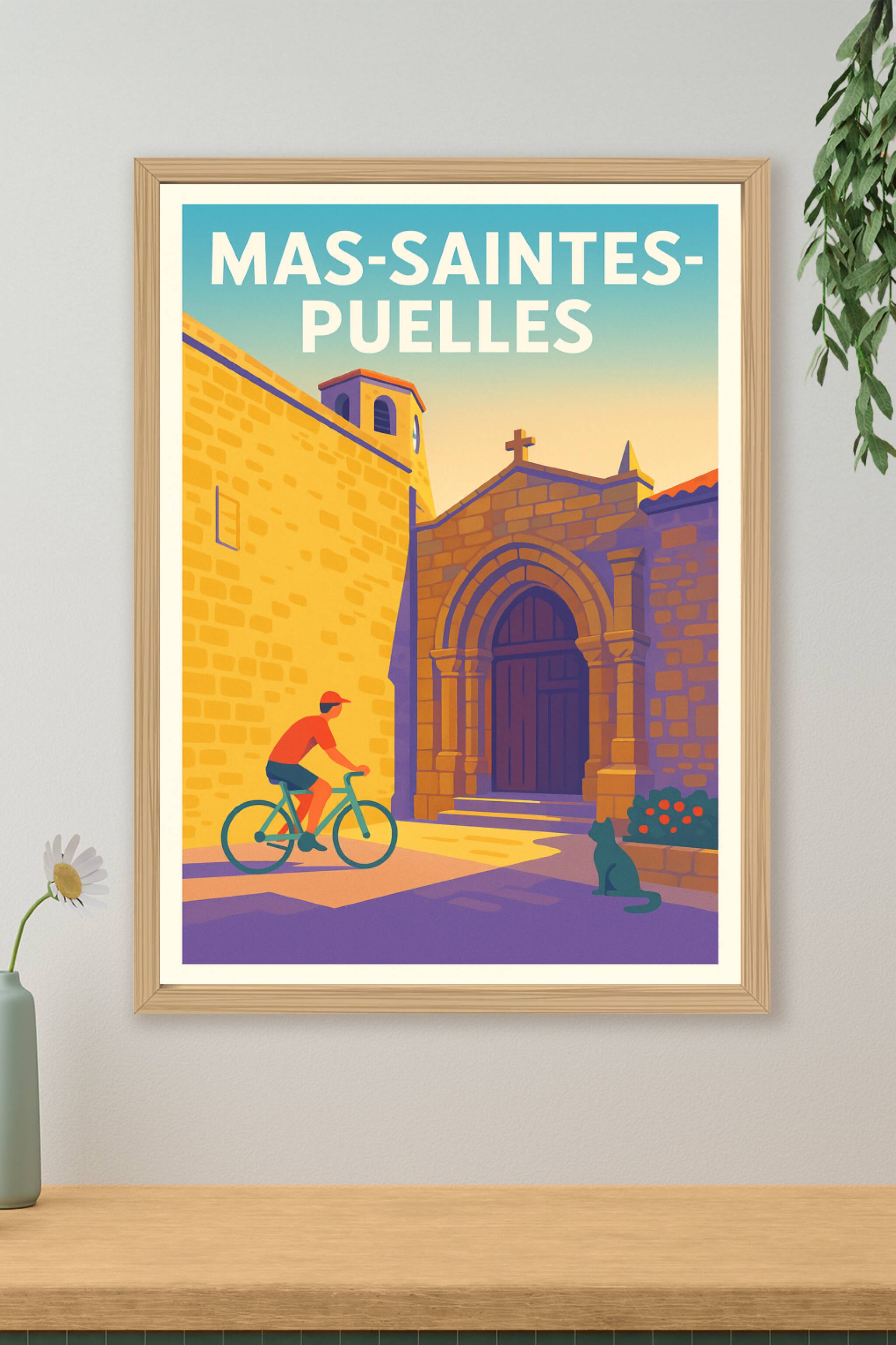 Affiche de Mas-Saintes-Puelles - Charme et Sérénité Médiévale
