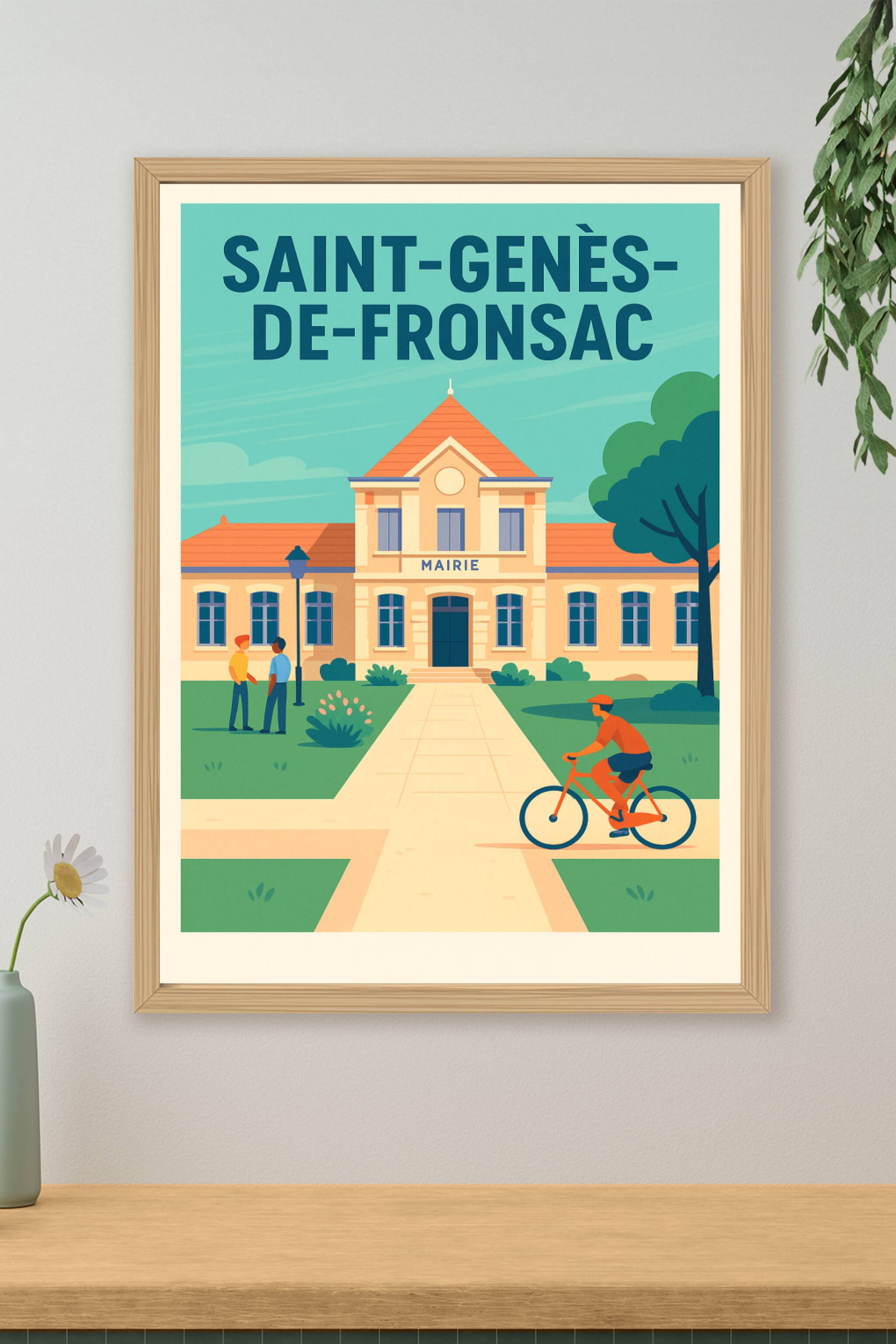 Affiche de Saint-Genès-de-Fronsac - Charme et quiétude en Nouvelle-Aquitaine