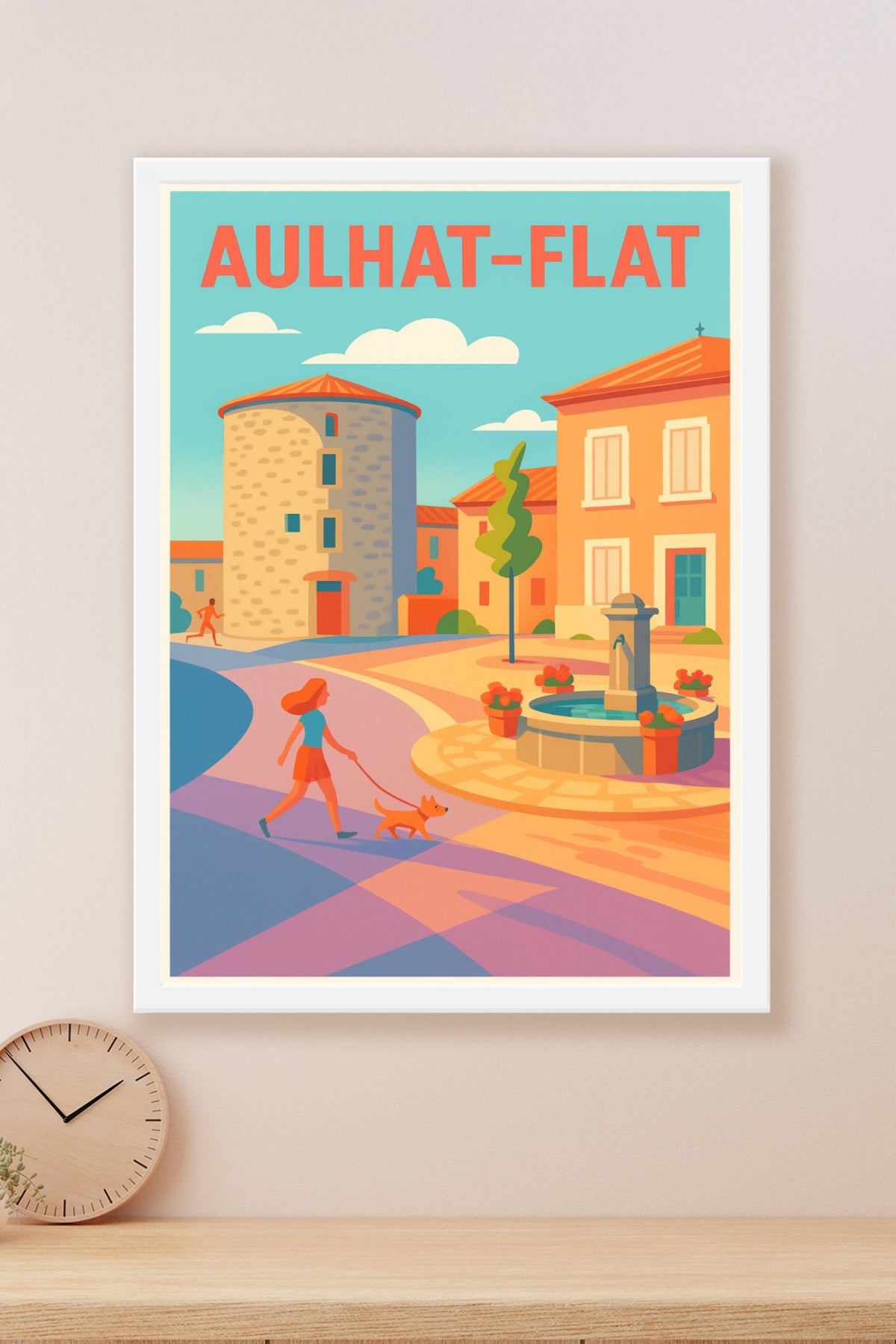 Affiche de Aulhat-Flat - Charme et douceur d'un village au cœur de la France
