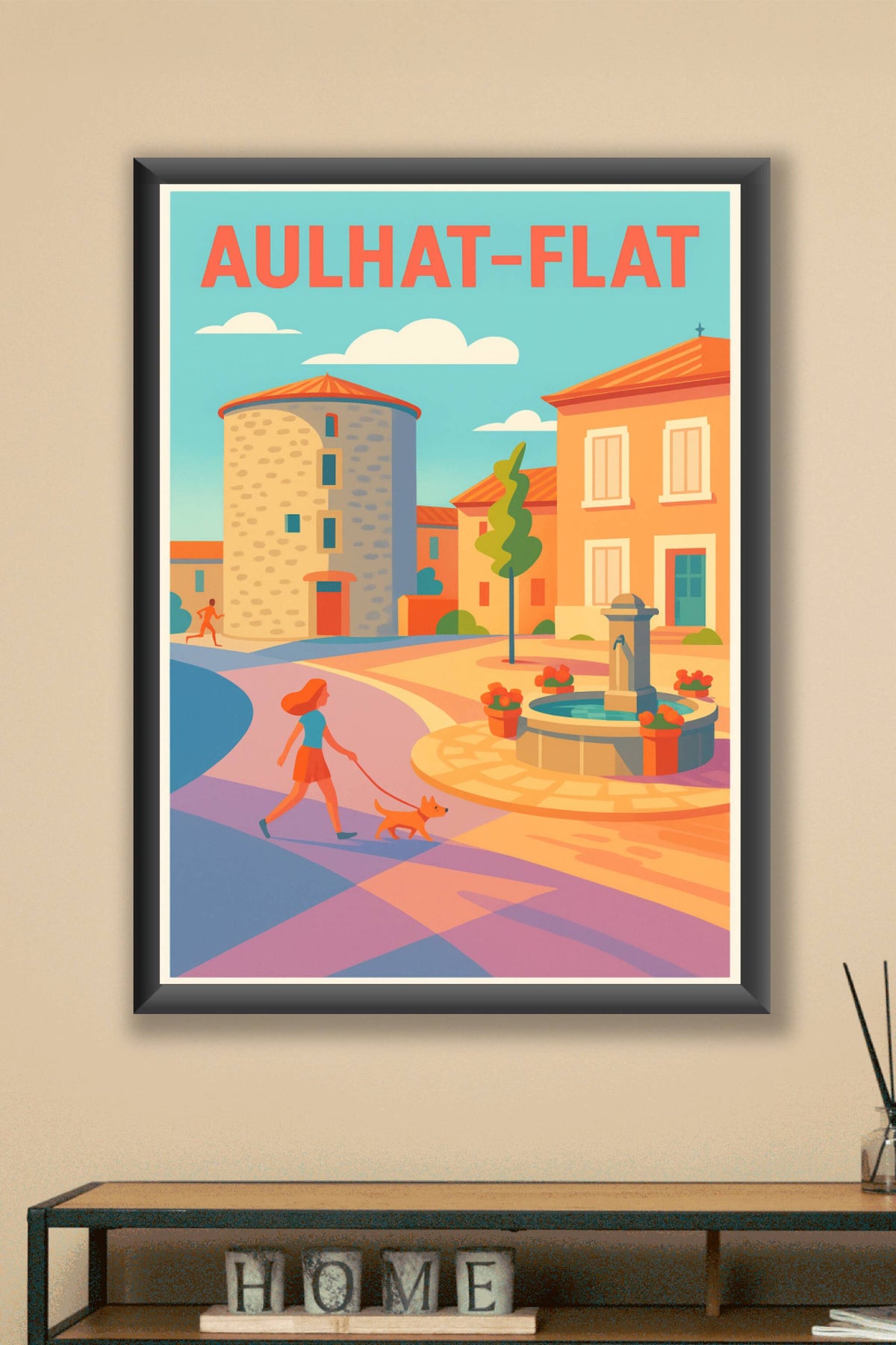 Affiche de Aulhat-Flat - Charme et douceur d'un village au cœur de la France