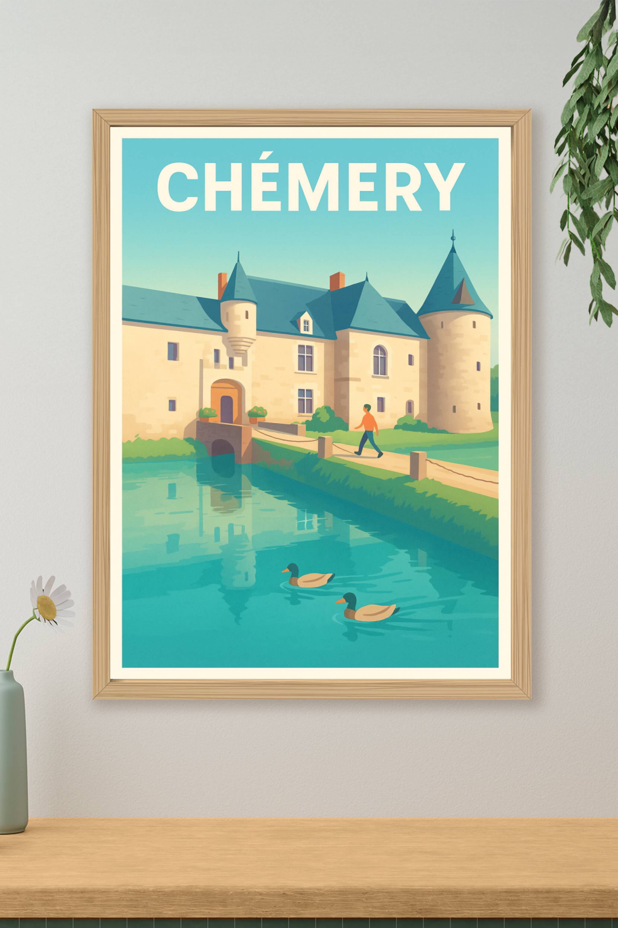 Affiche de Chémery - Élégance et sérénité au château d’eau