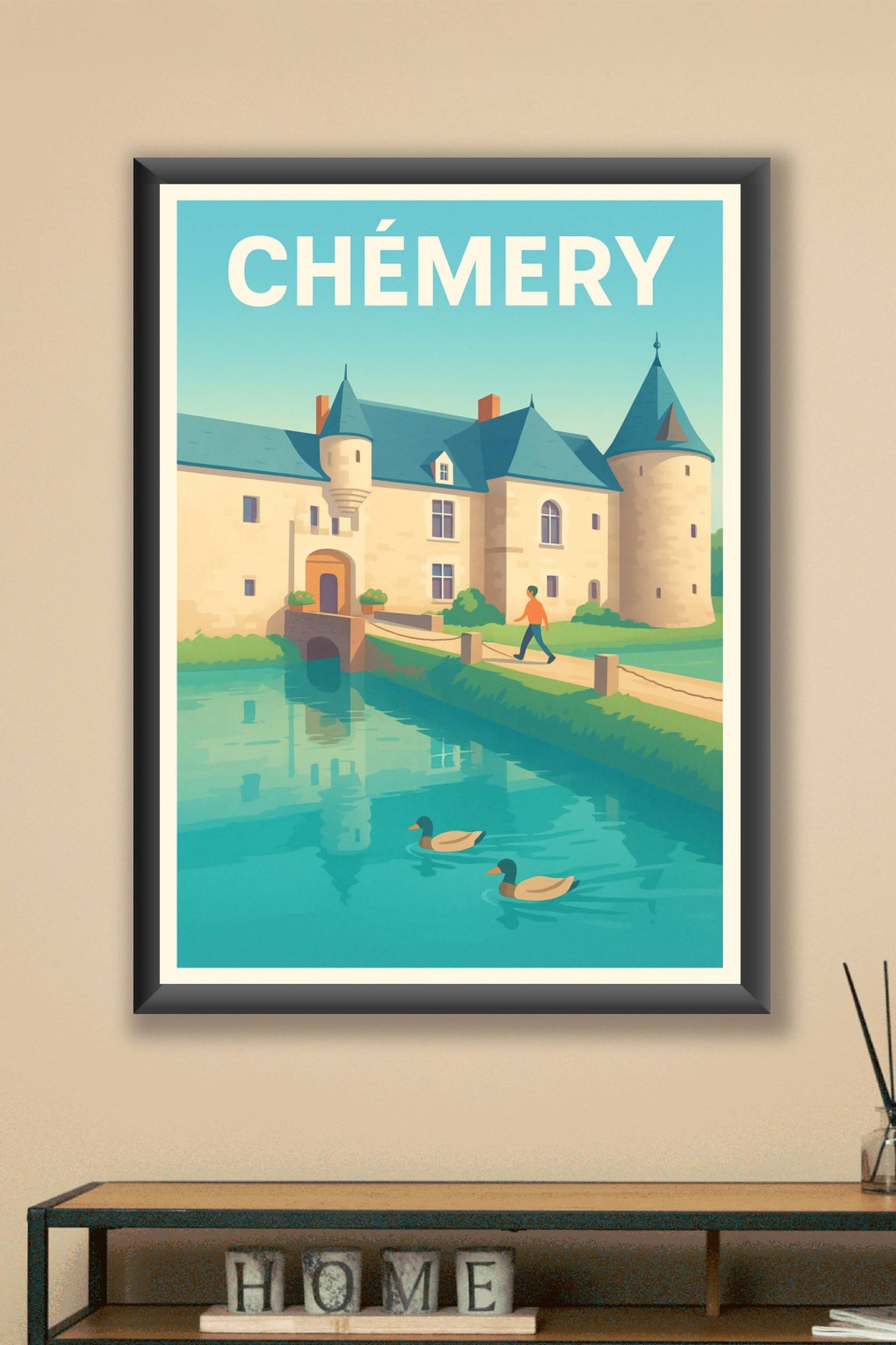 Affiche de Chémery - Élégance et sérénité au château d’eau
