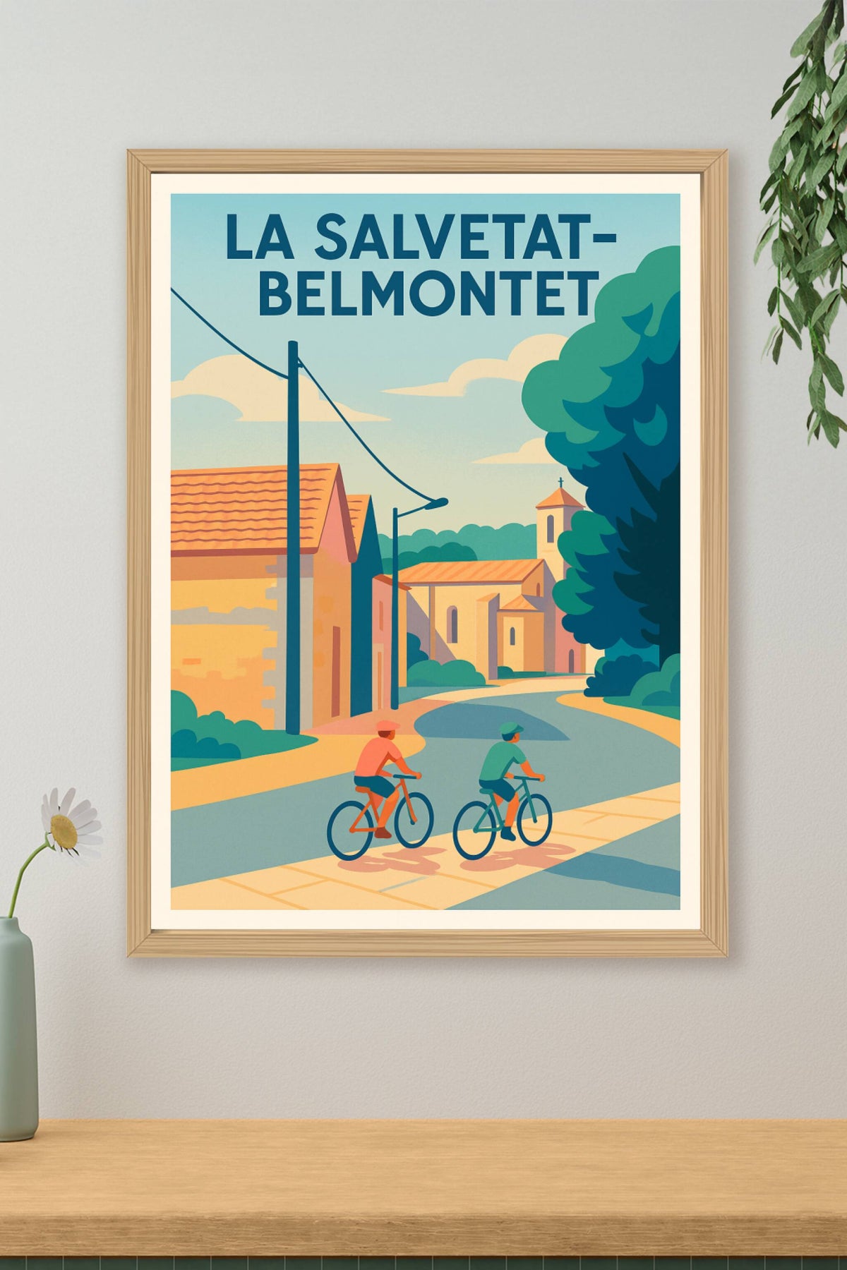 Affiche de La Salvetat-Belmontet - Charme et sérénité à vélo