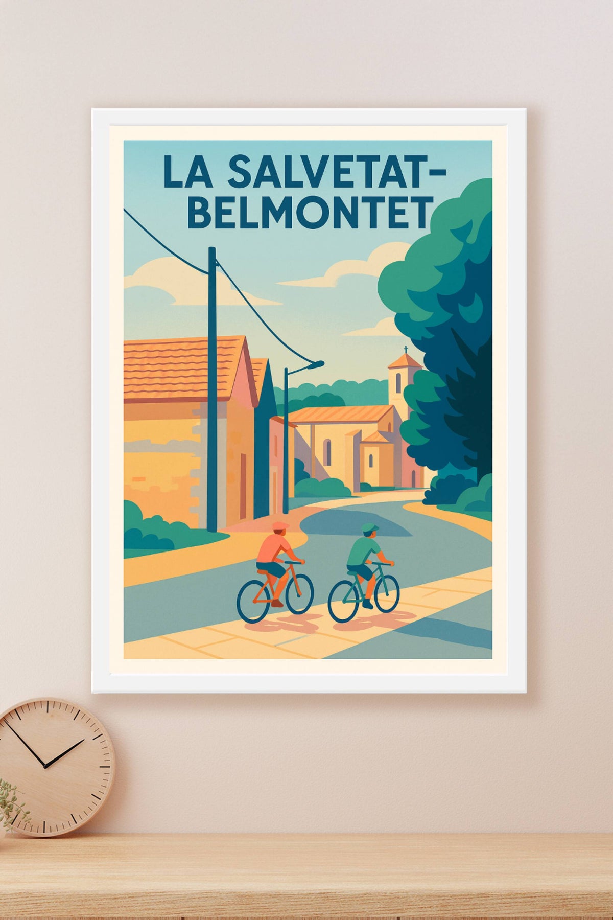 Affiche de La Salvetat-Belmontet - Charme et sérénité à vélo